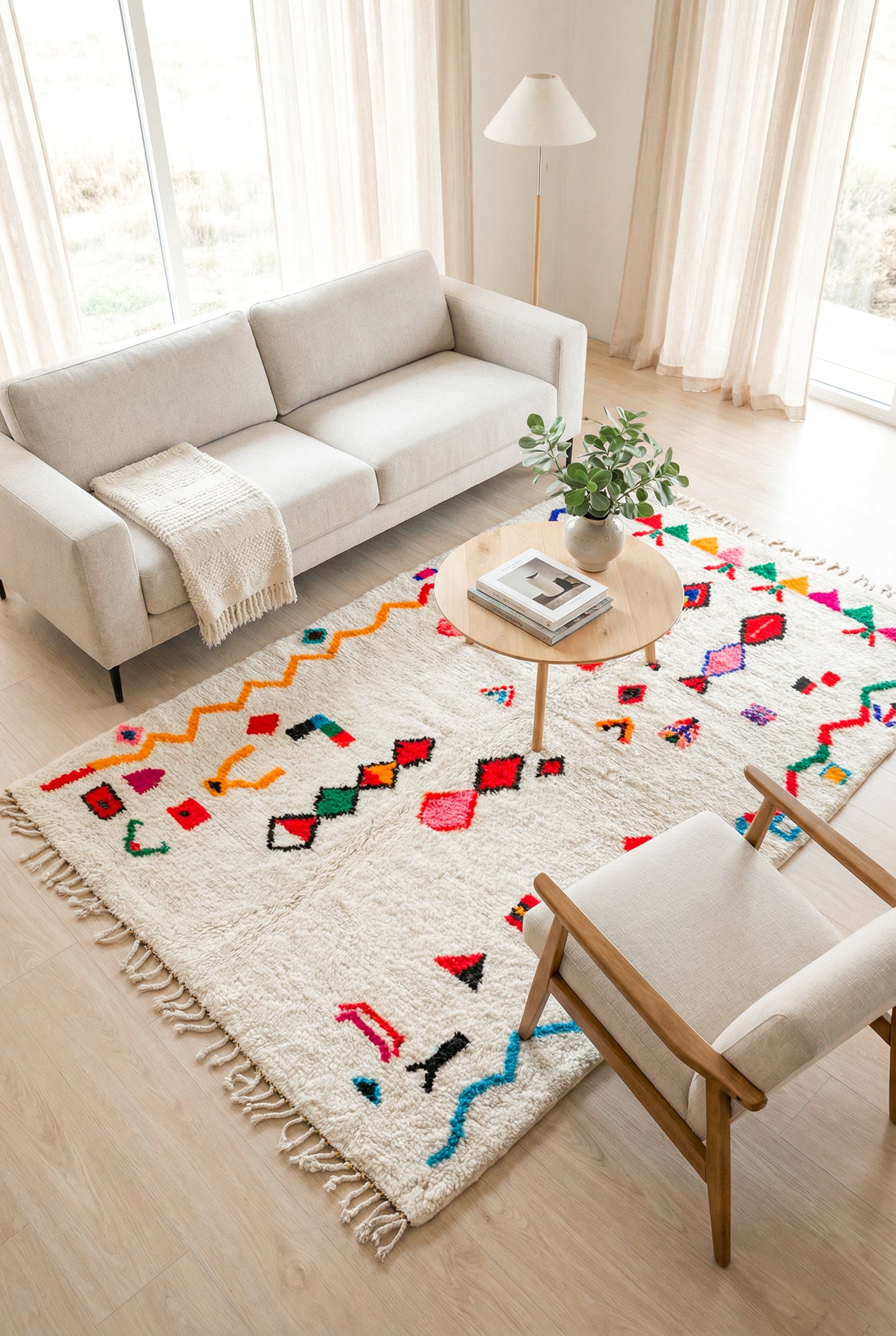 Colorful Berber rug 156 x 270 cm - no. 2139
