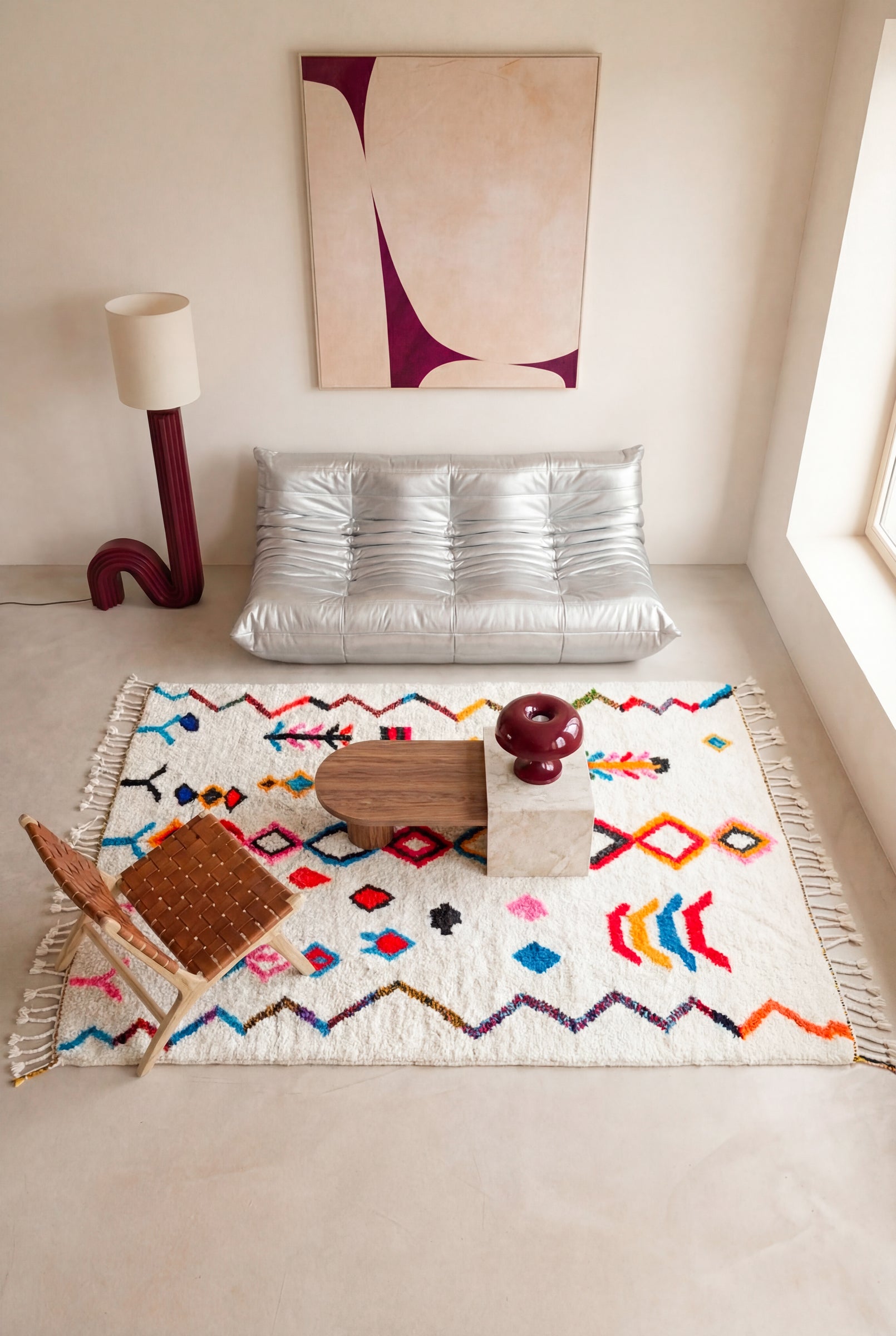 Bunter Berberteppich 181 x 309 cm - Nr. 2258