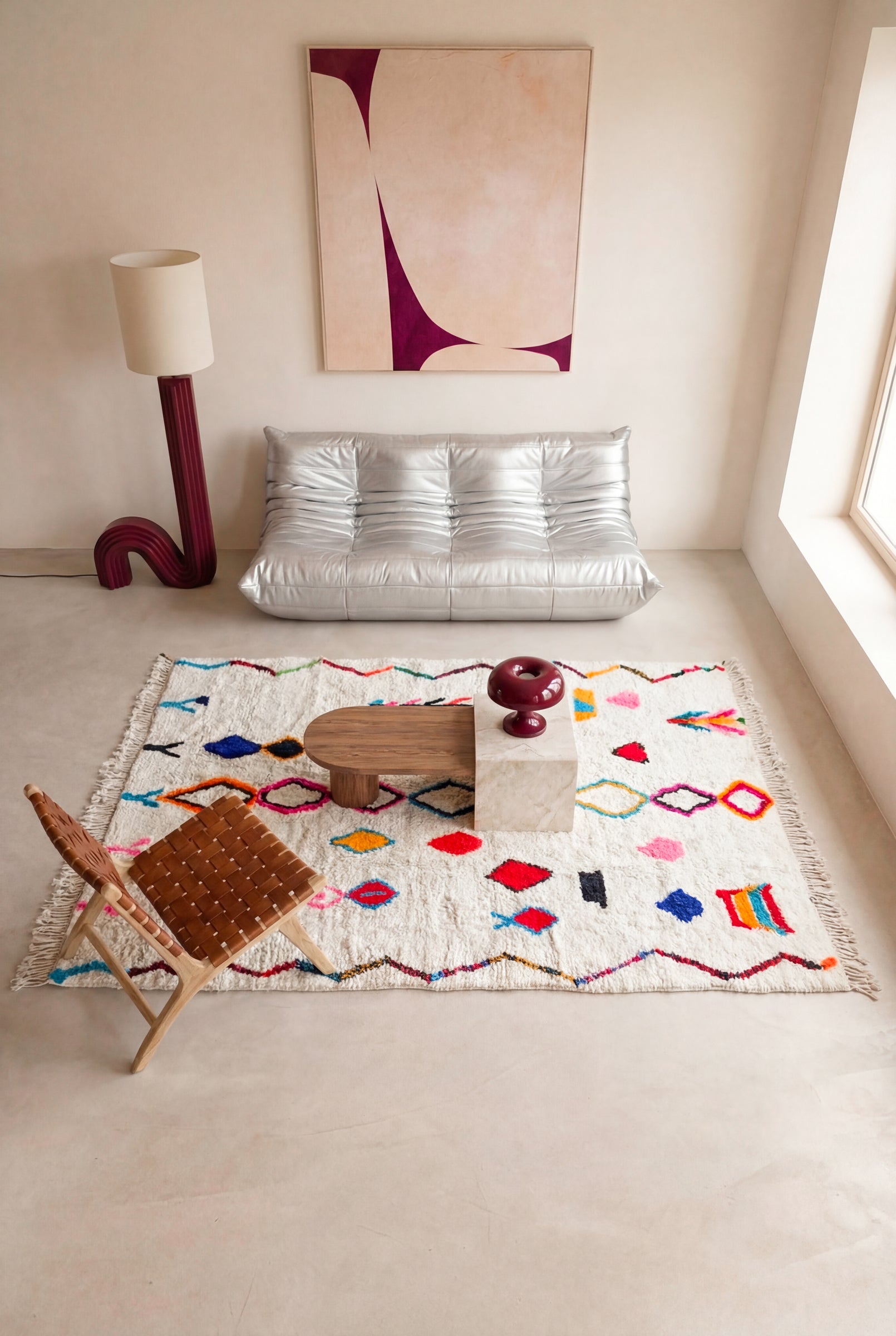 Bunter Berberteppich 264 x 364 cm - Nr. 2419