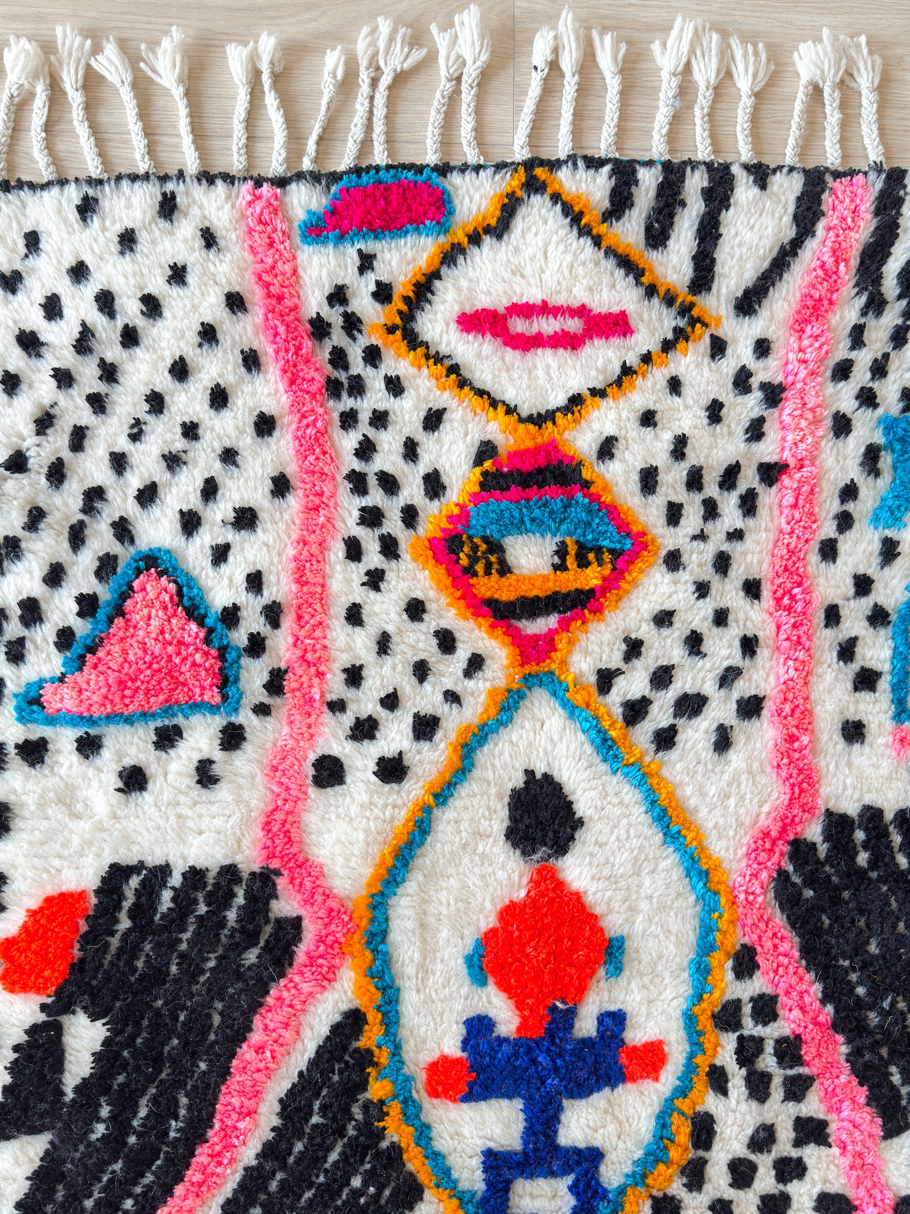 Tapis berbère coloré 125 x 201 cm - n°2526