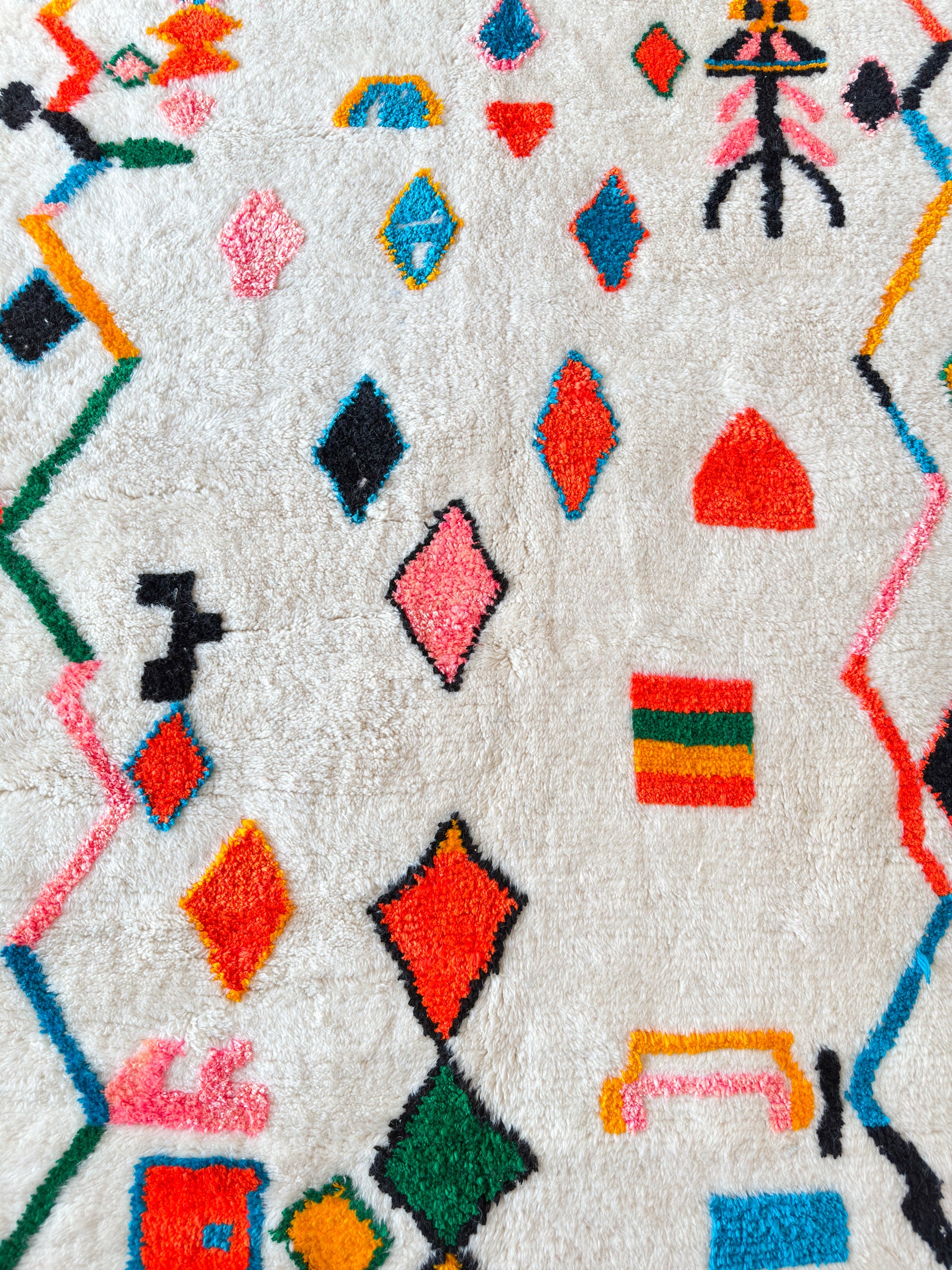 Tapis berbère coloré 143 x 263 cm - n°2476