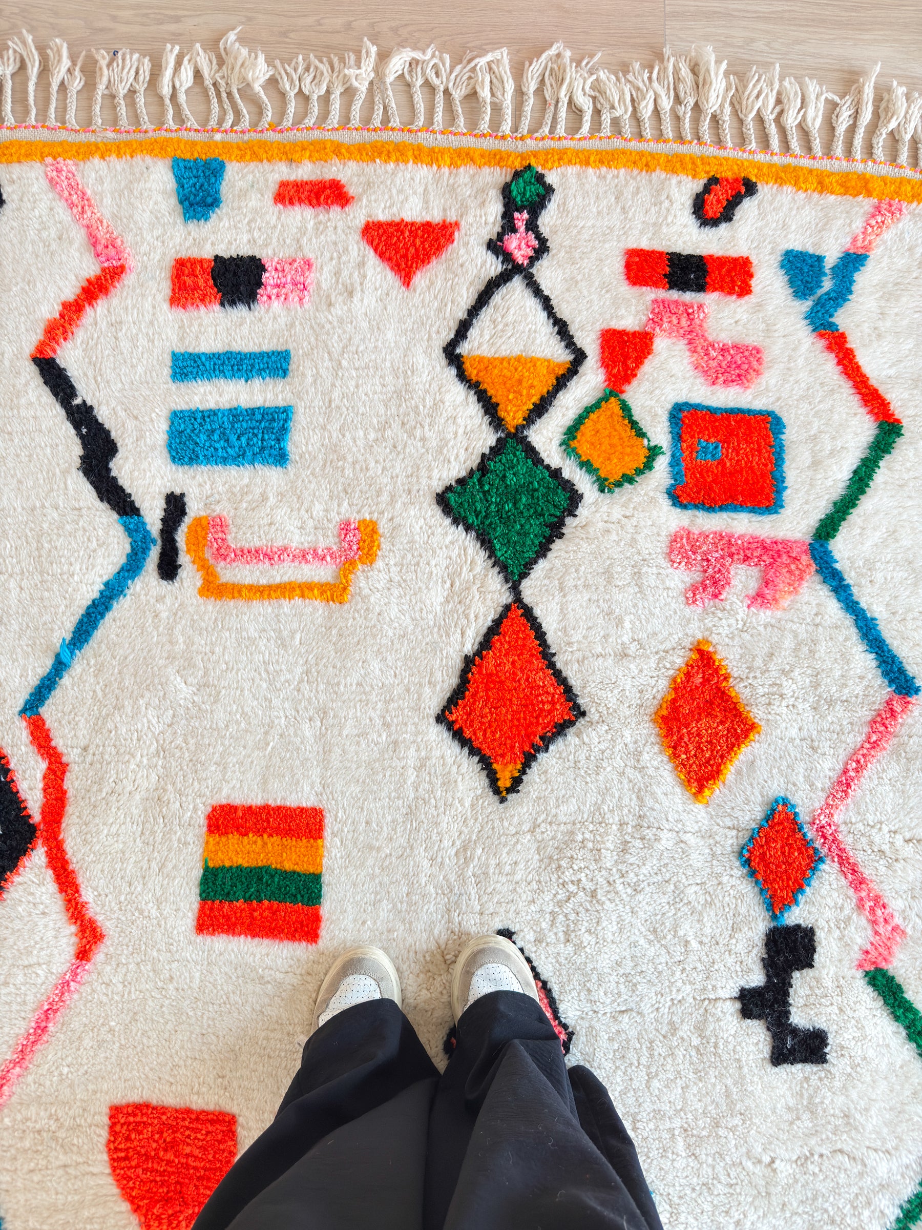 Tapis berbère coloré 143 x 263 cm - n°2476