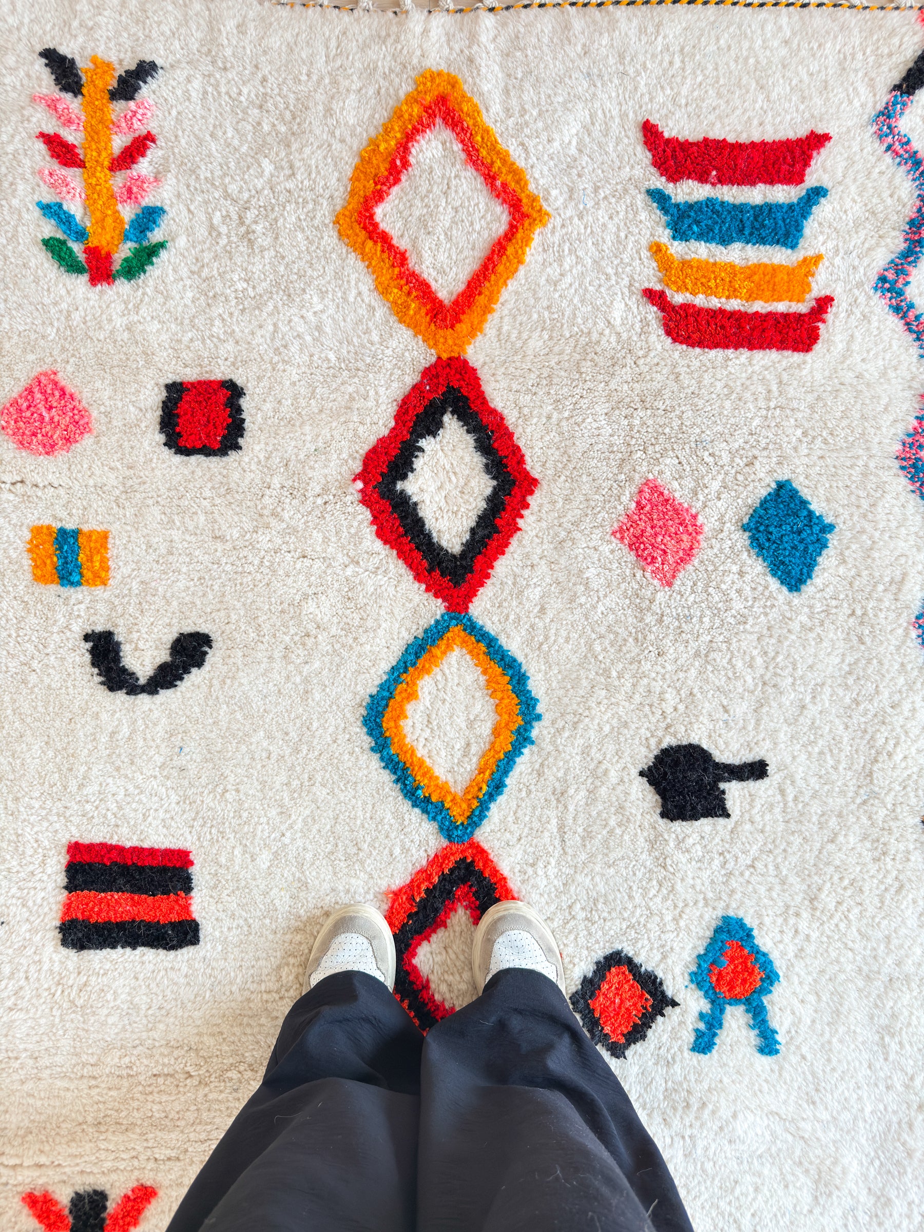 Tapis berbère coloré 148 x 269 cm - n°2481