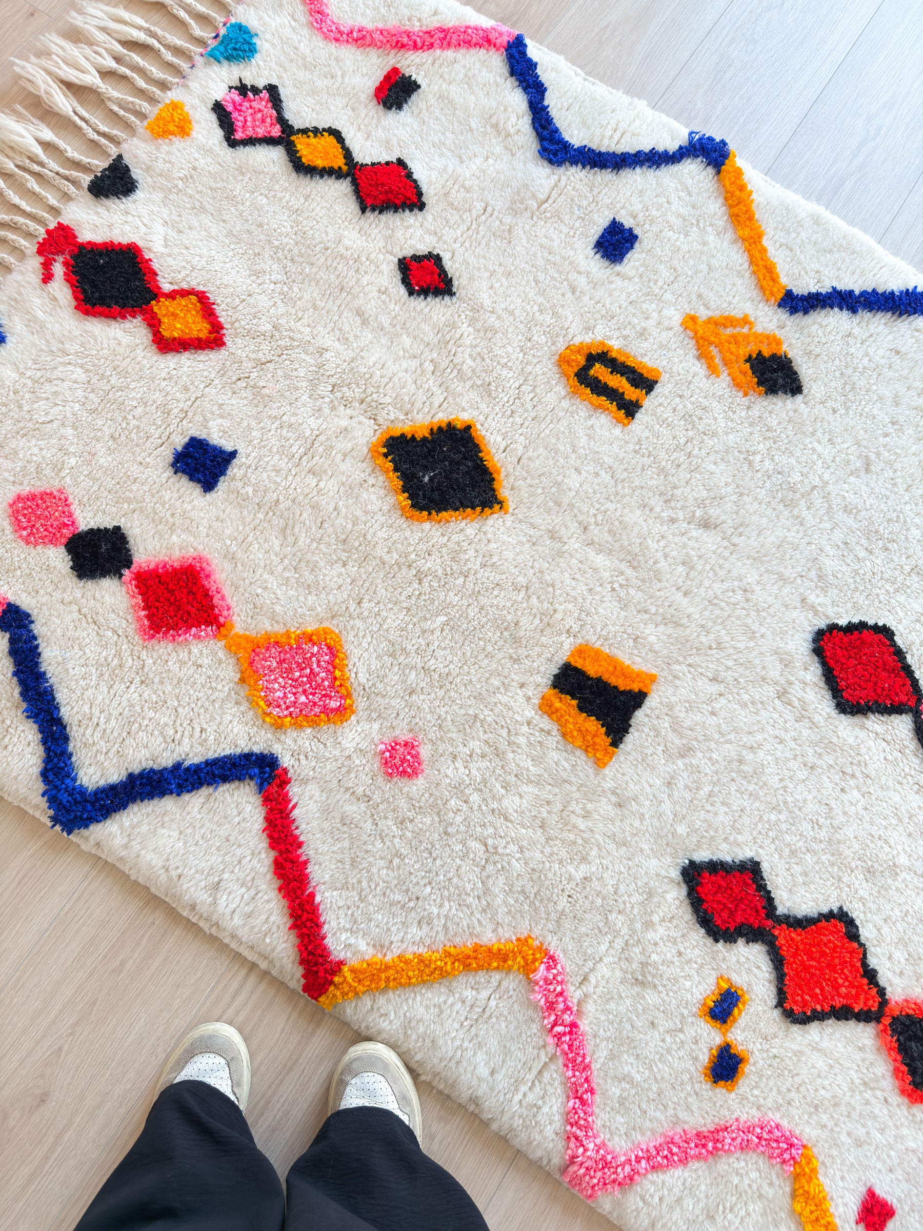 Colorful Berber rug 126 x 203 cm - No. 2482