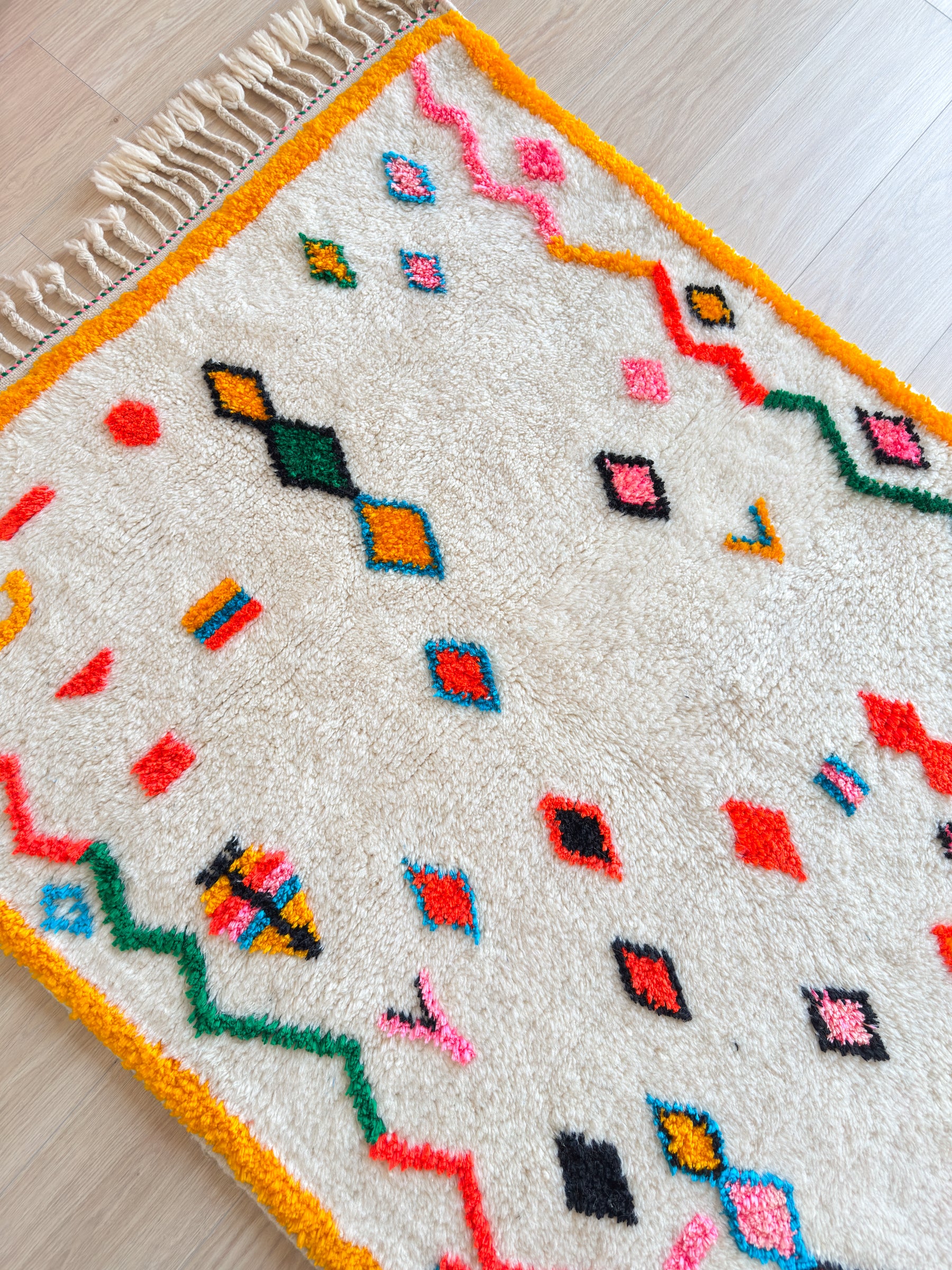 Colorful Berber rug 121 x 194 cm - No. 2475