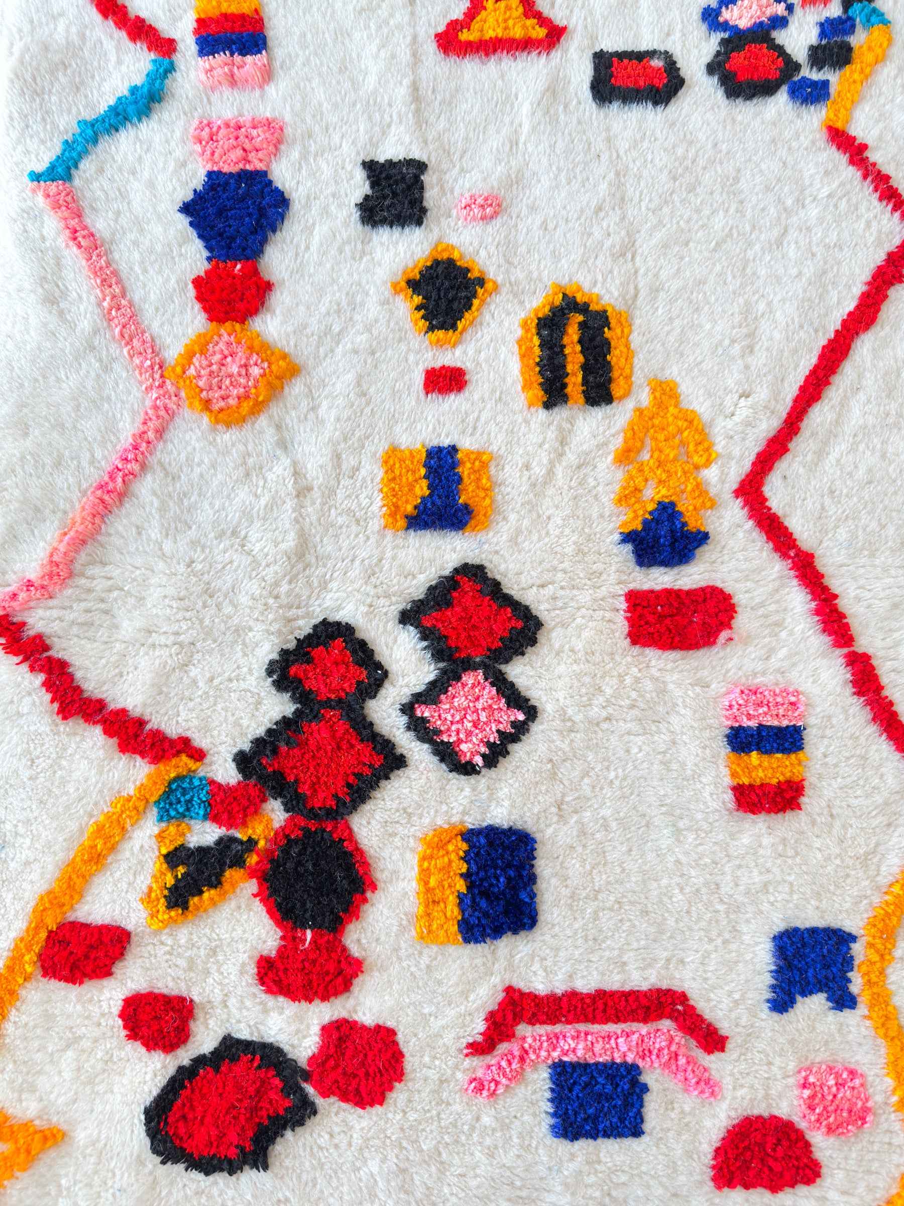 Tapis berbère coloré 98 x 166 cm - n°2488