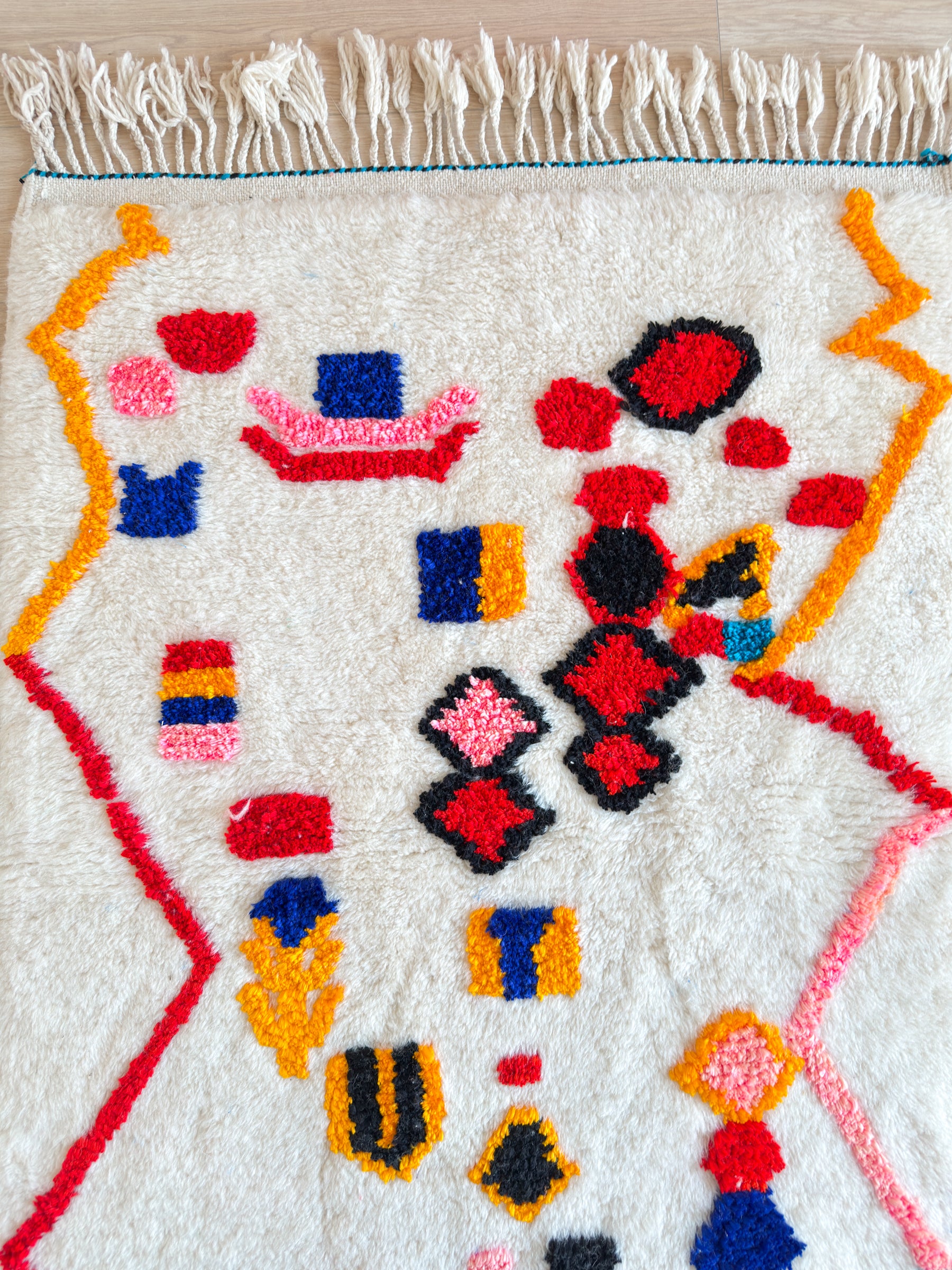 Tapis berbère coloré 98 x 166 cm - n°2488