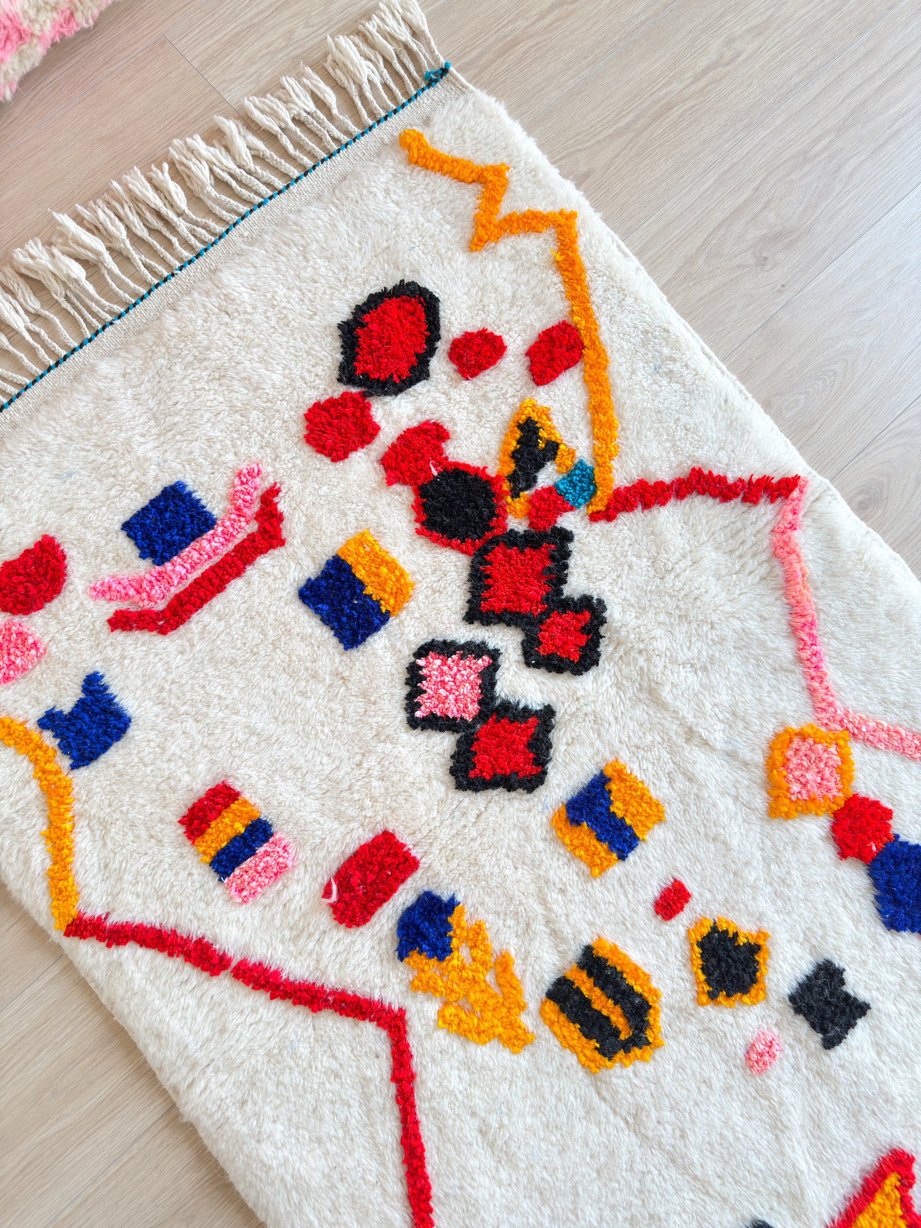Tapis berbère coloré 98 x 166 cm - n°2488