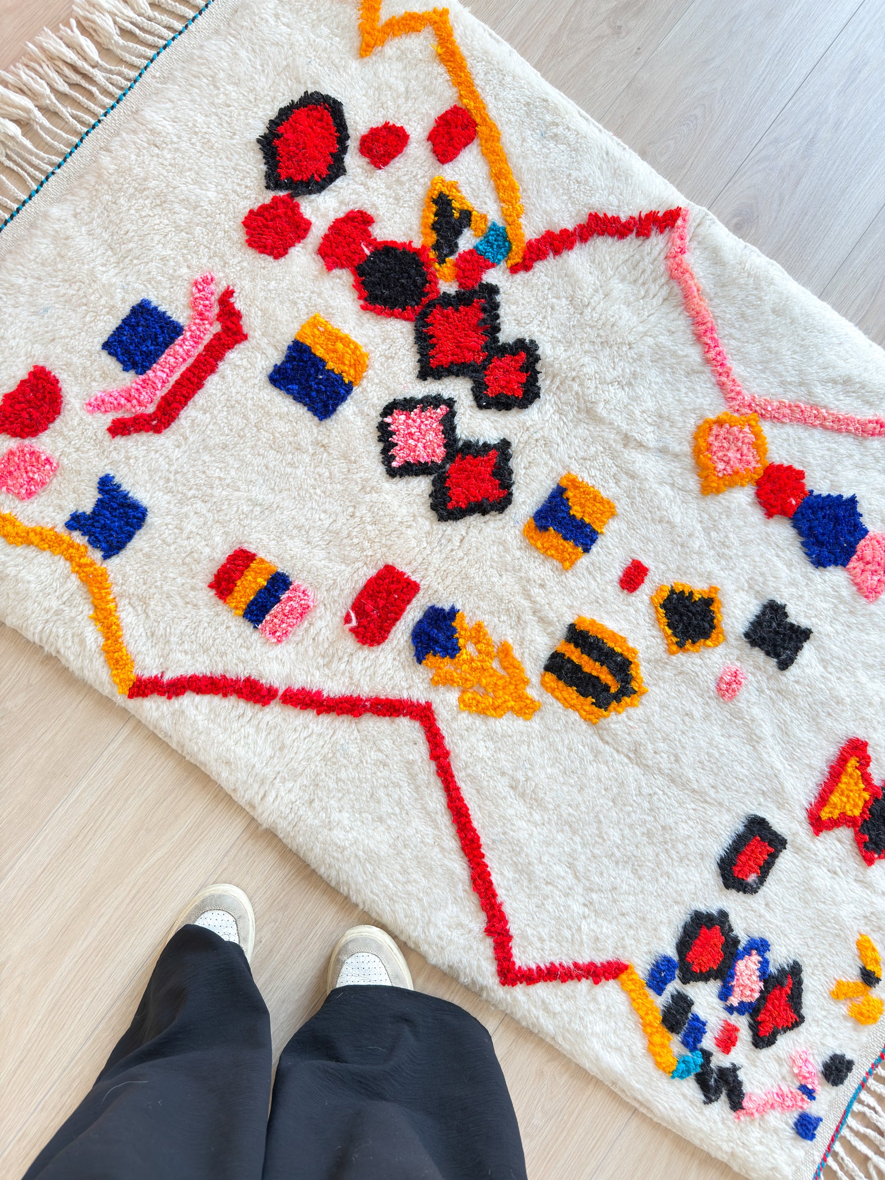 Tapis berbère coloré 98 x 166 cm - n°2488