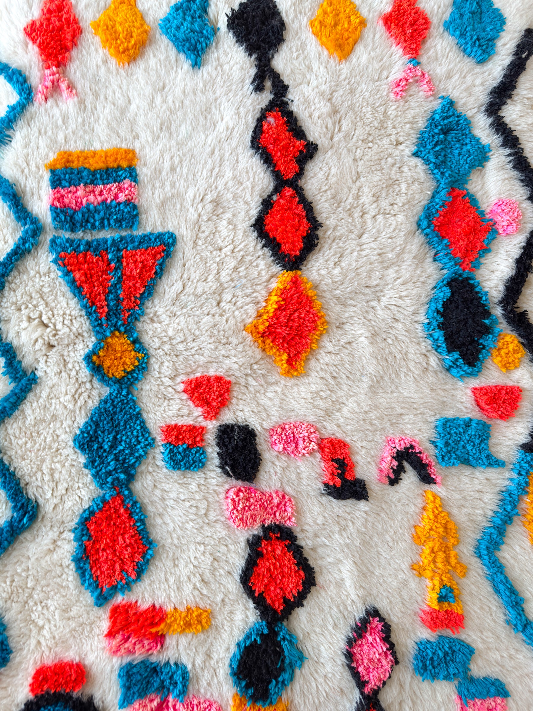 Bunter Berberteppich 102 x 161 cm - Nr. 2474