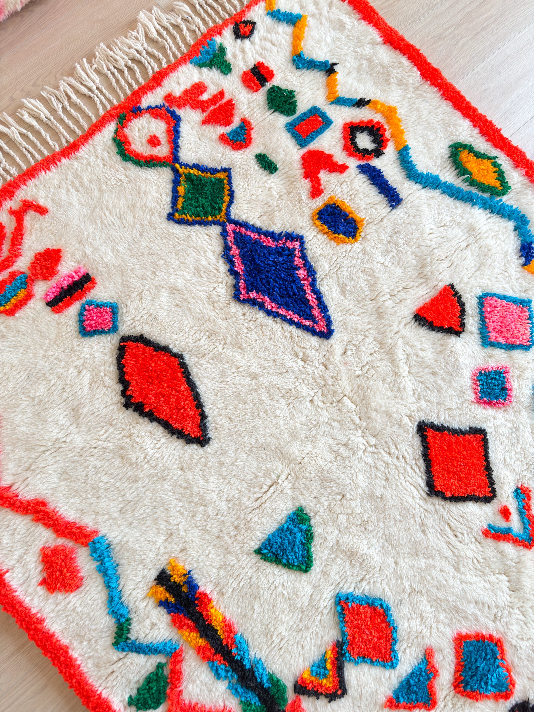 Colorful Berber rug 152 x 221 cm - No. 2471