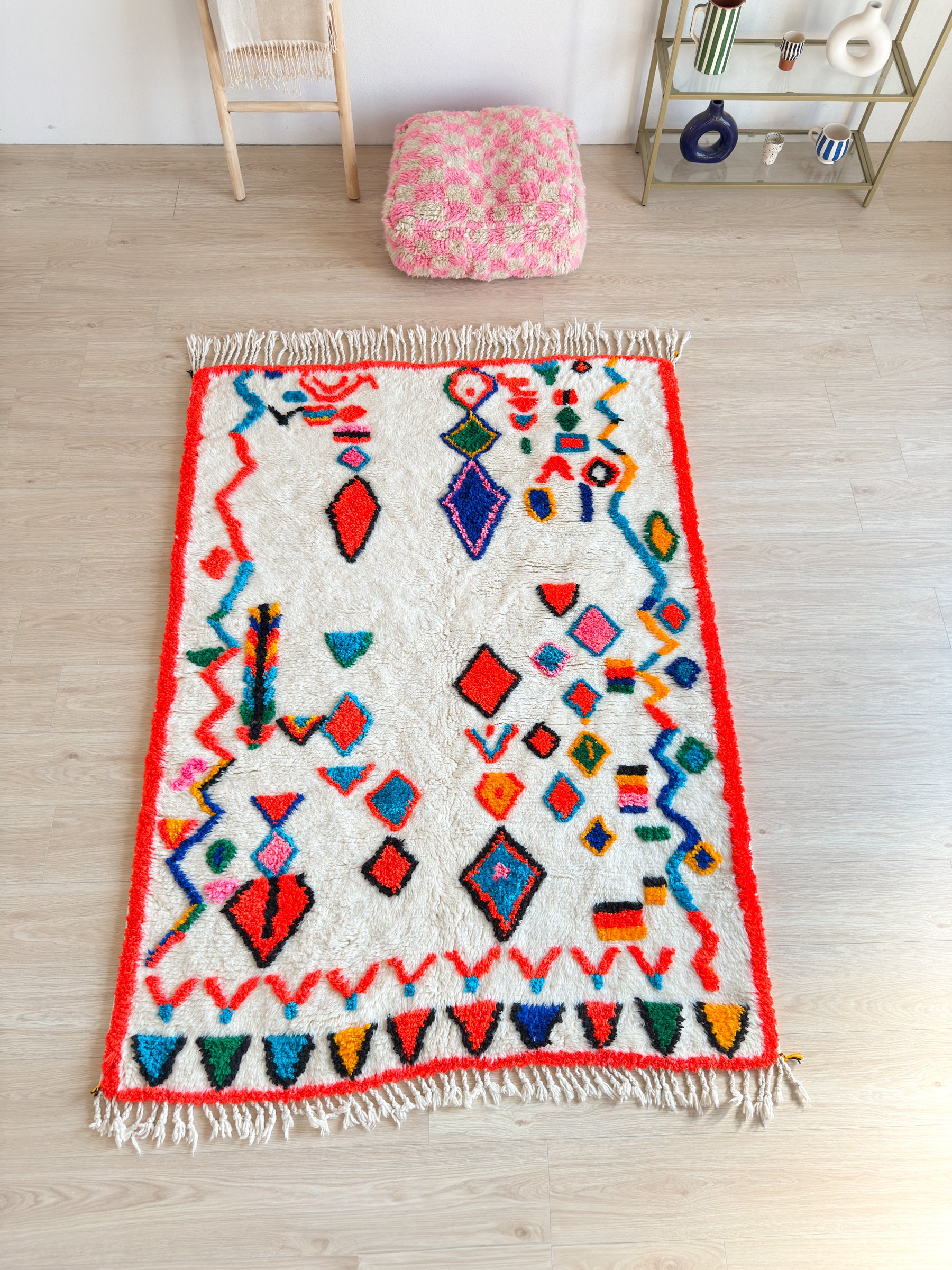 Colorful Berber rug 152 x 221 cm - No. 2471