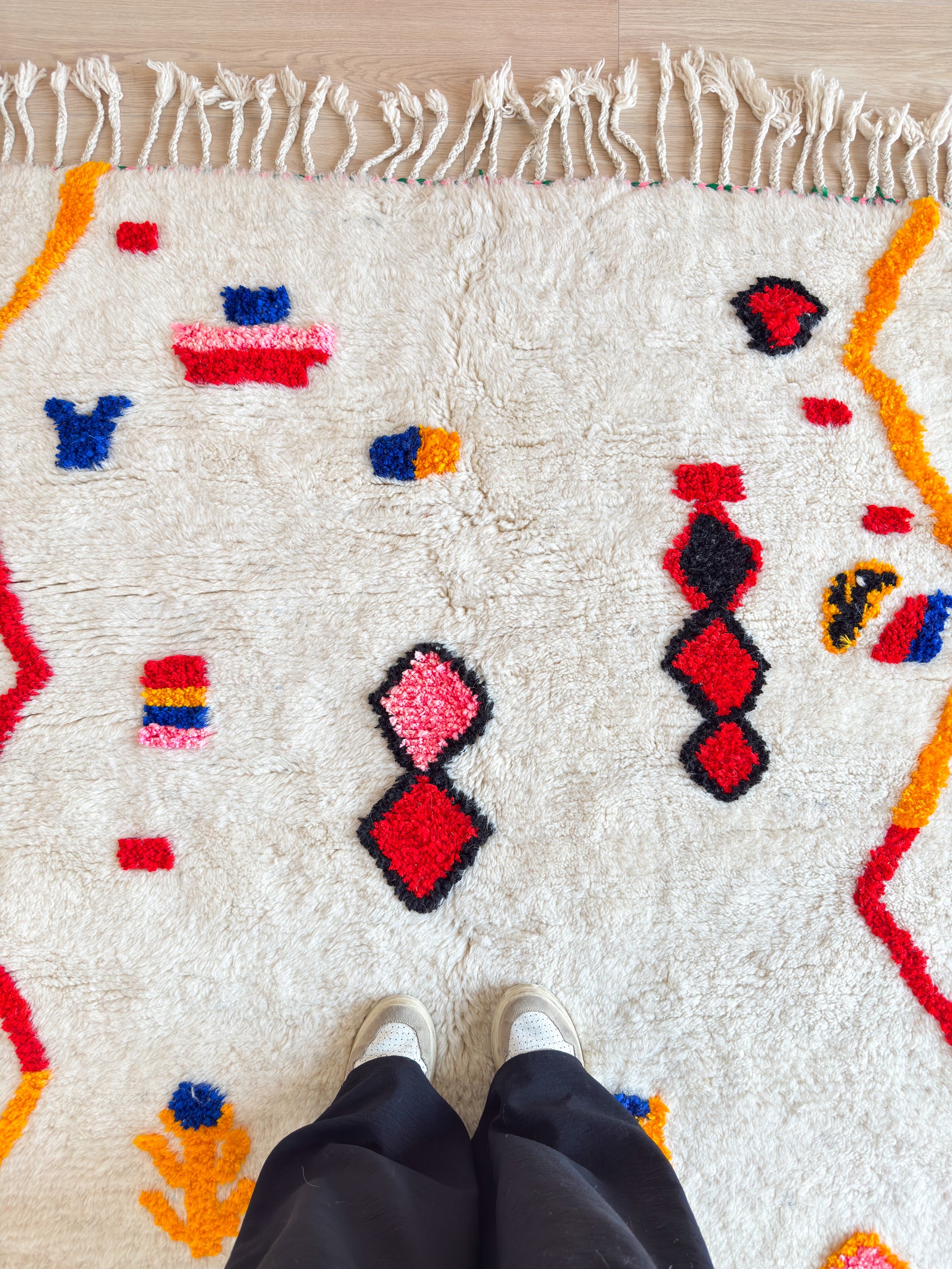 Tapis berbère coloré 143 x 234 cm - n°2483