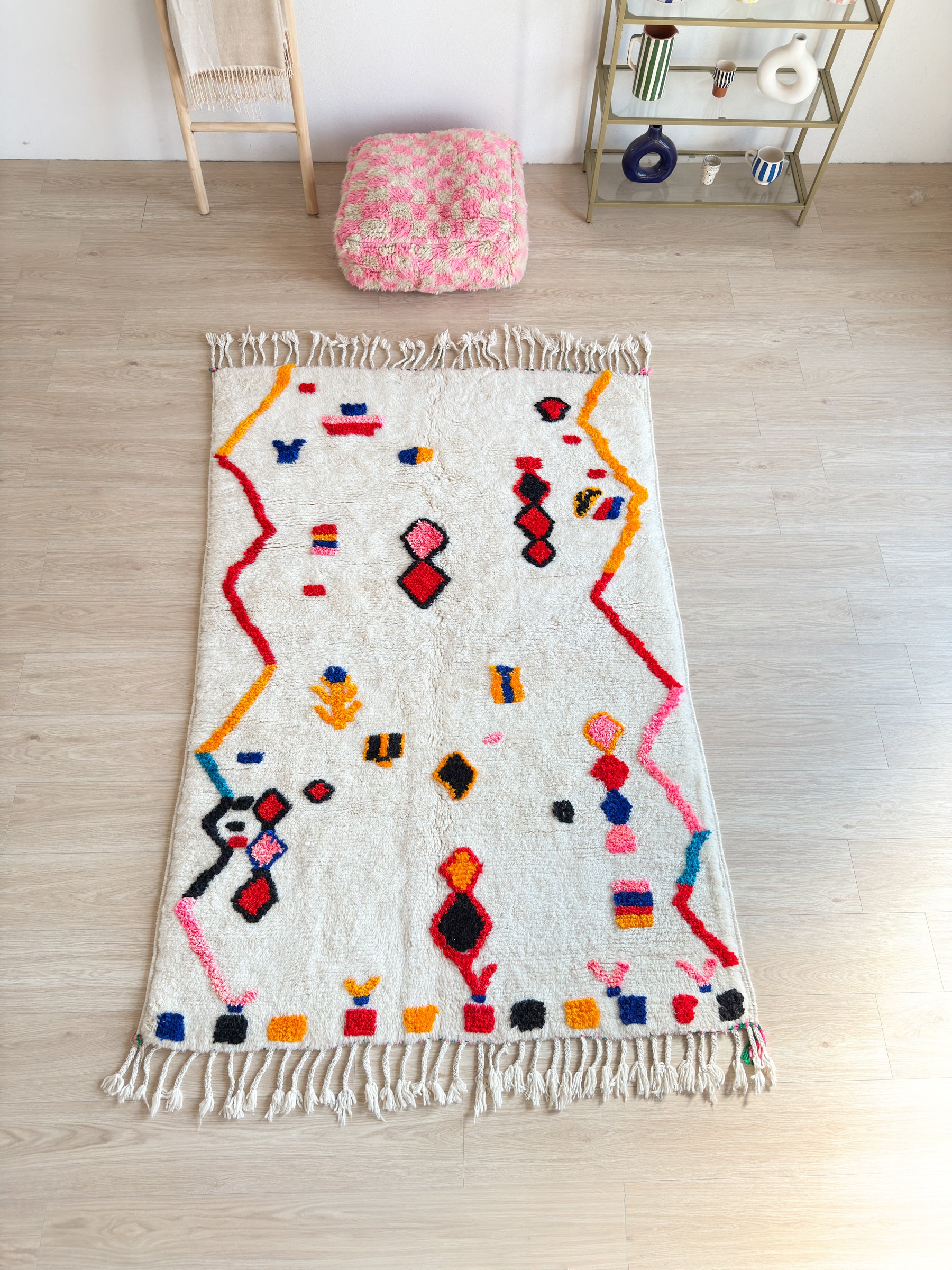 Tapis berbère coloré 143 x 234 cm - n°2483
