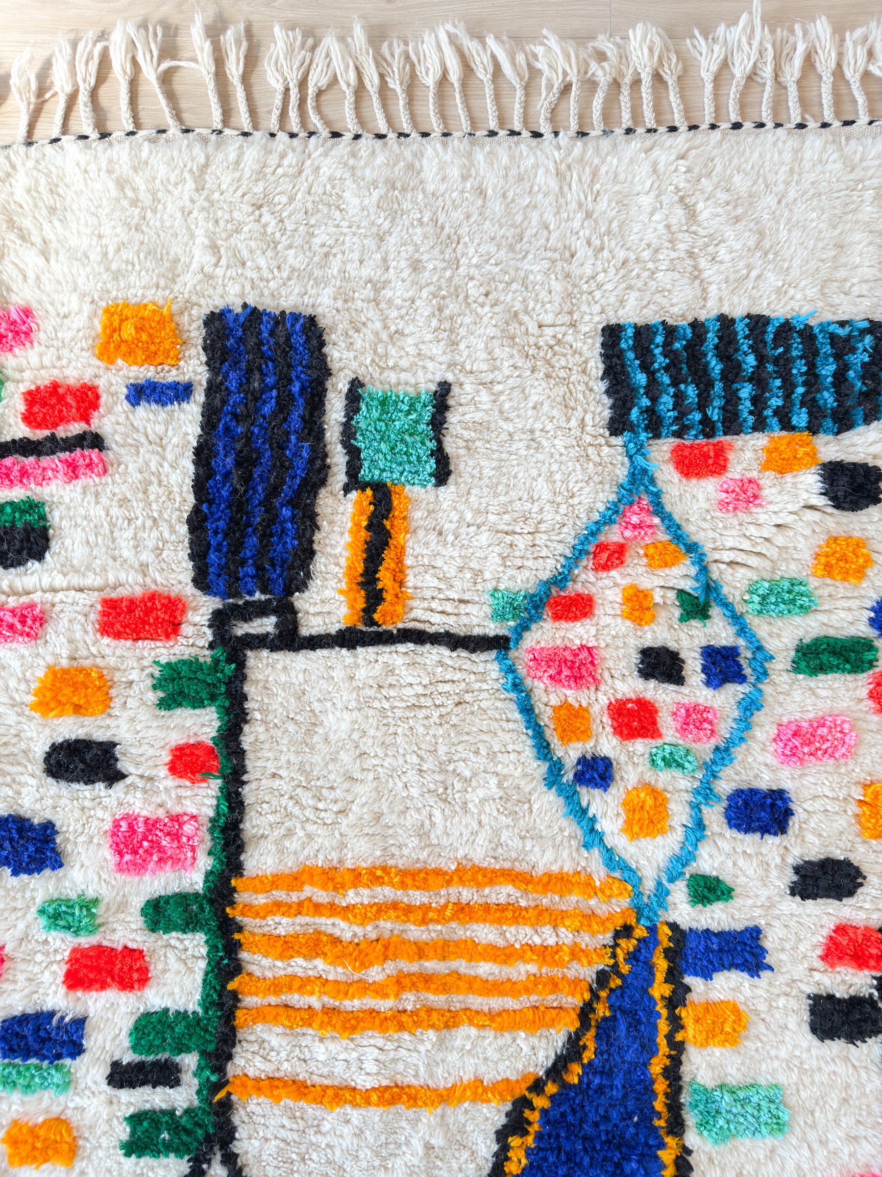 Tapis berbère coloré 153 x 267 cm - n°2489