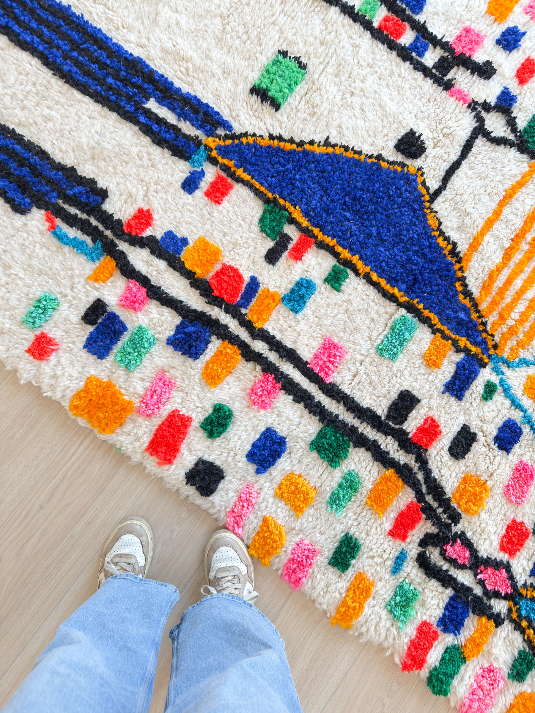 Tapis berbère coloré 153 x 267 cm - n°2489