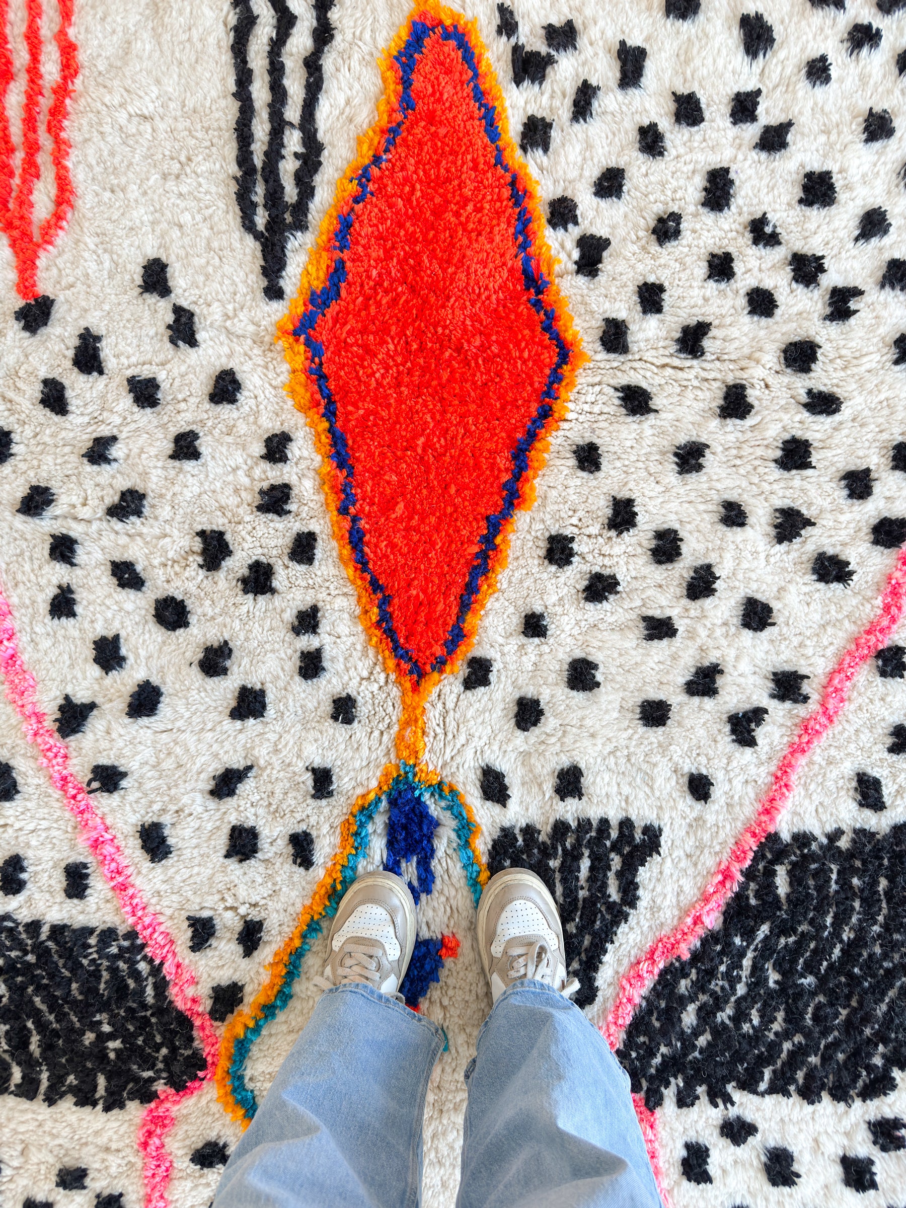 Tapis berbère coloré 157 x 220 cm - n°2492