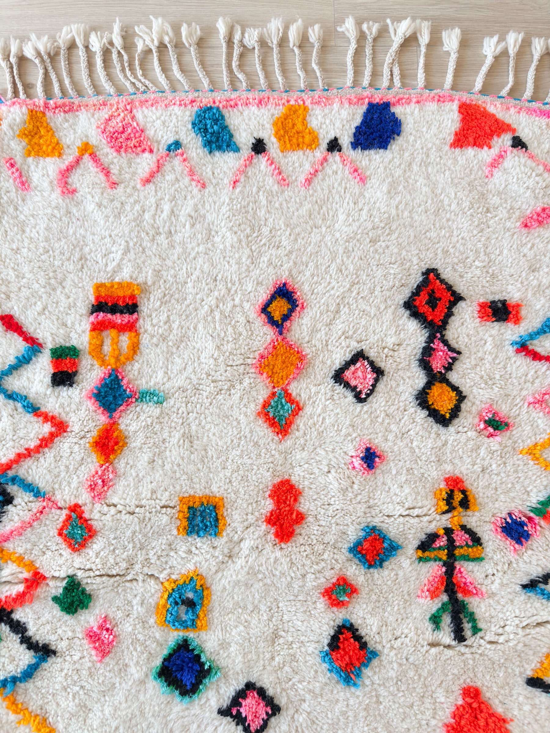 Tapis berbère coloré 119 x 197 cm - n°2537