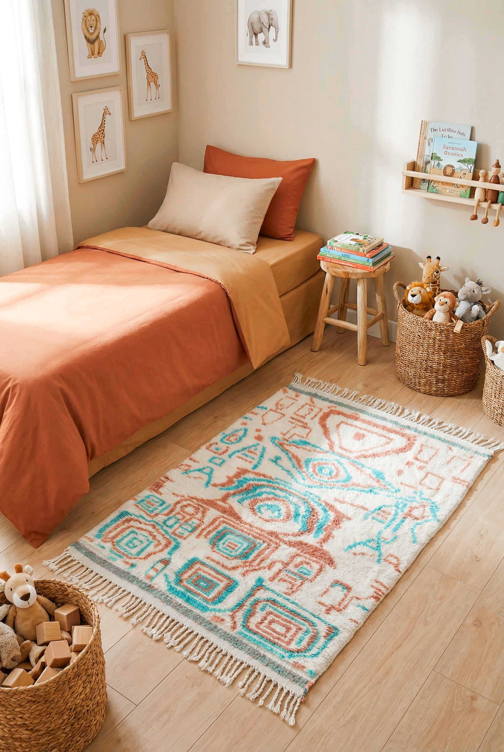 Colorful Berber rug 99 x 165 cm - n°2294