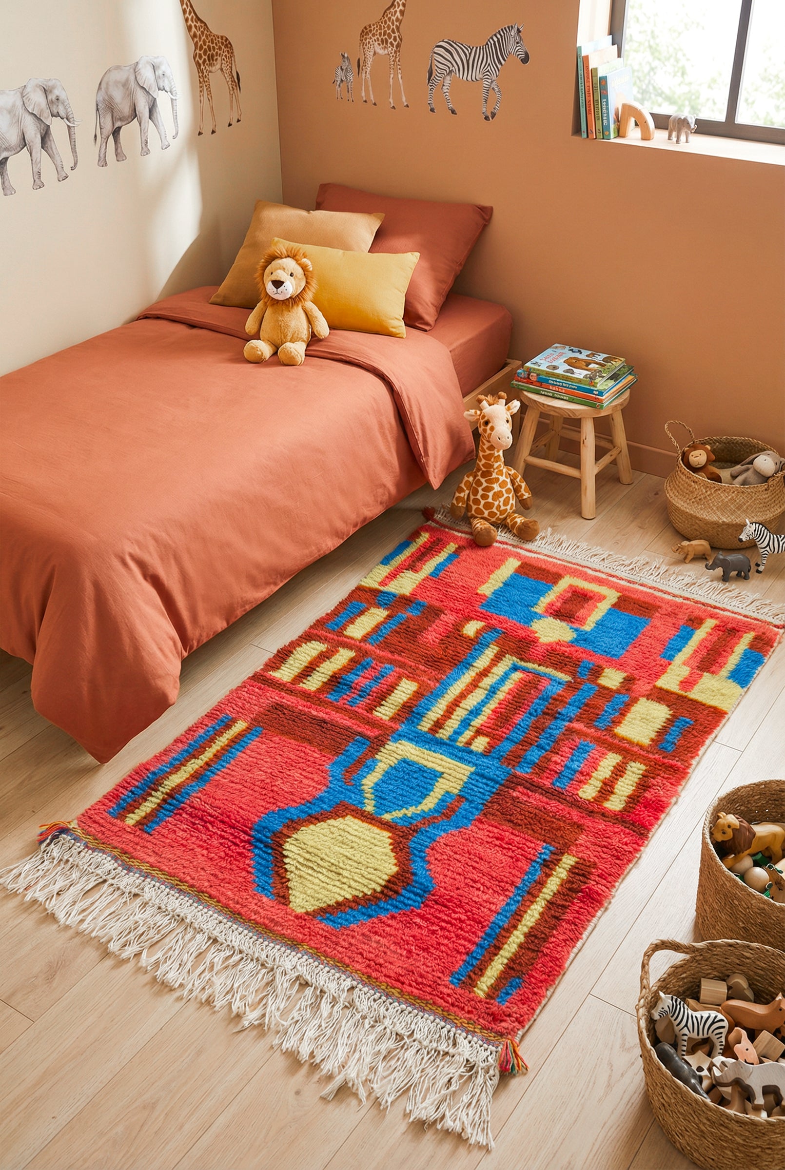 Colorful Berber rug 103 x 164 cm - n°2329