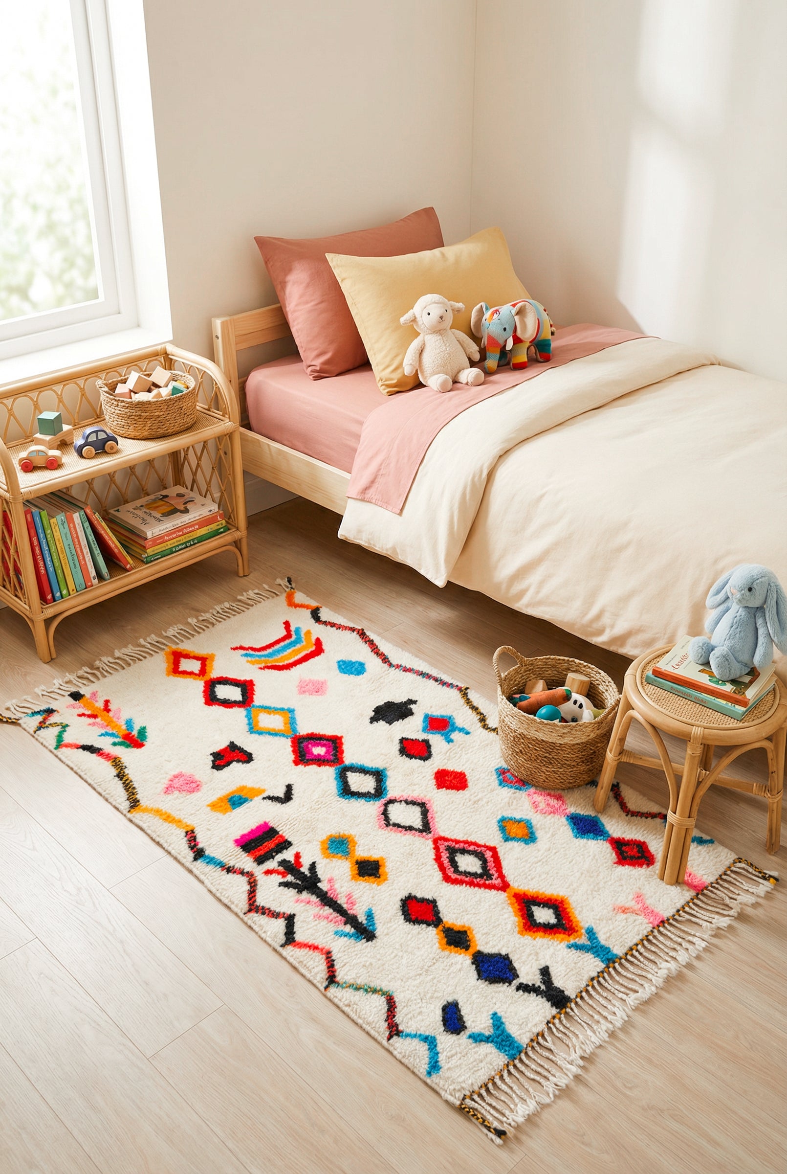 Colorful Berber rug 100 x 178 cm - No. 2390