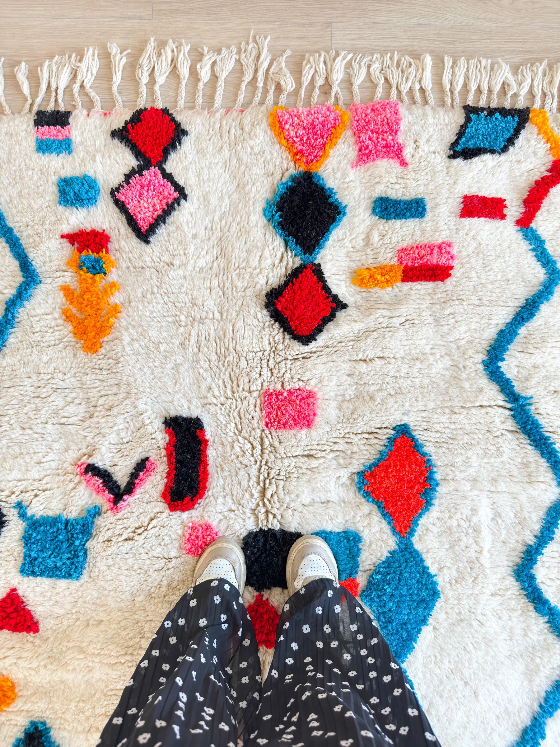 Tapis berbère coloré 137 x 250 cm - n°2566