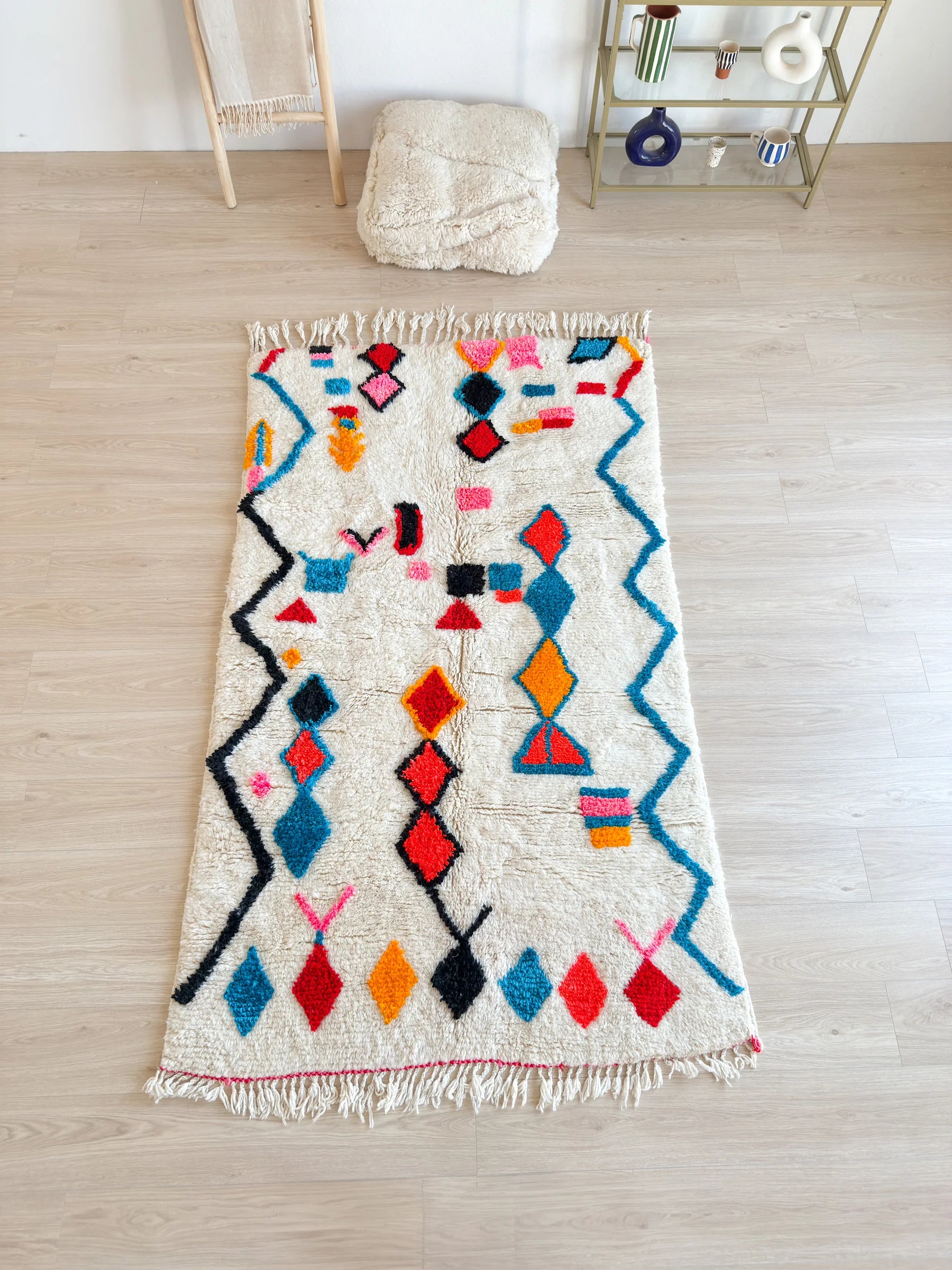 Tapis berbère coloré 137 x 250 cm - n°2566