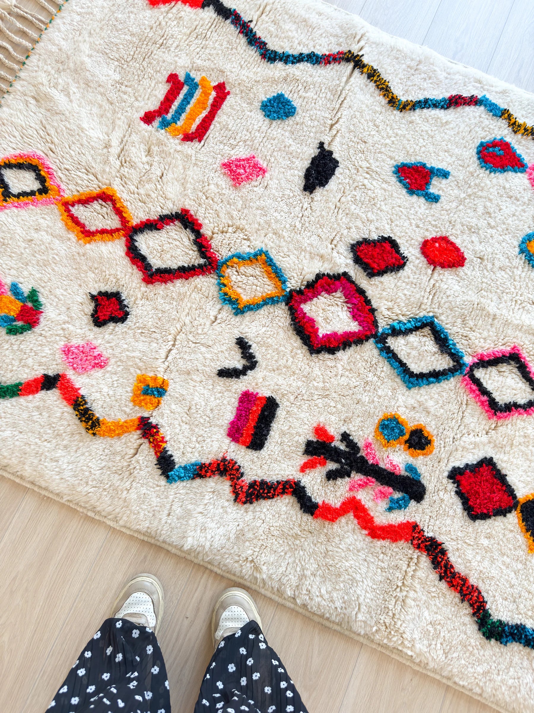 Tapis berbère coloré 144 x 230 cm - n°2571