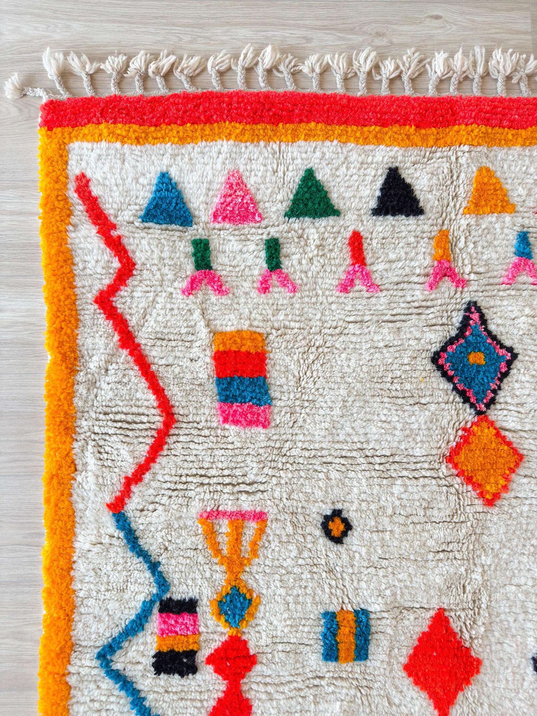 Tapis berbère coloré 157 x 223 cm - n°2544
