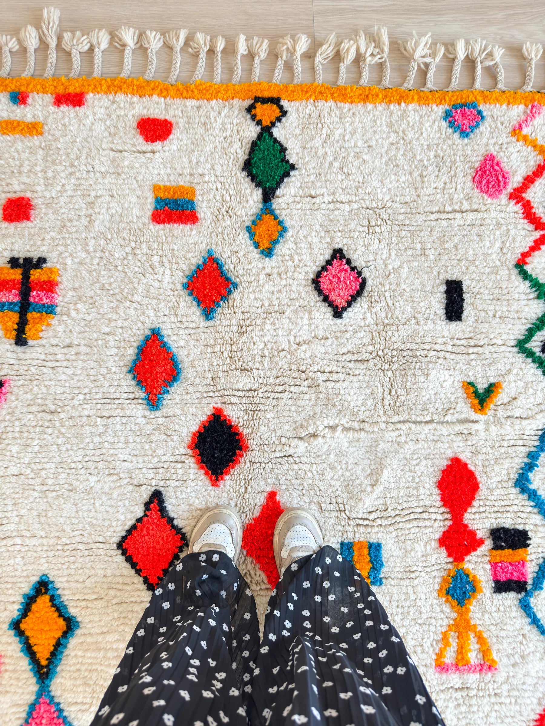 Tapis berbère coloré 157 x 223 cm - n°2544
