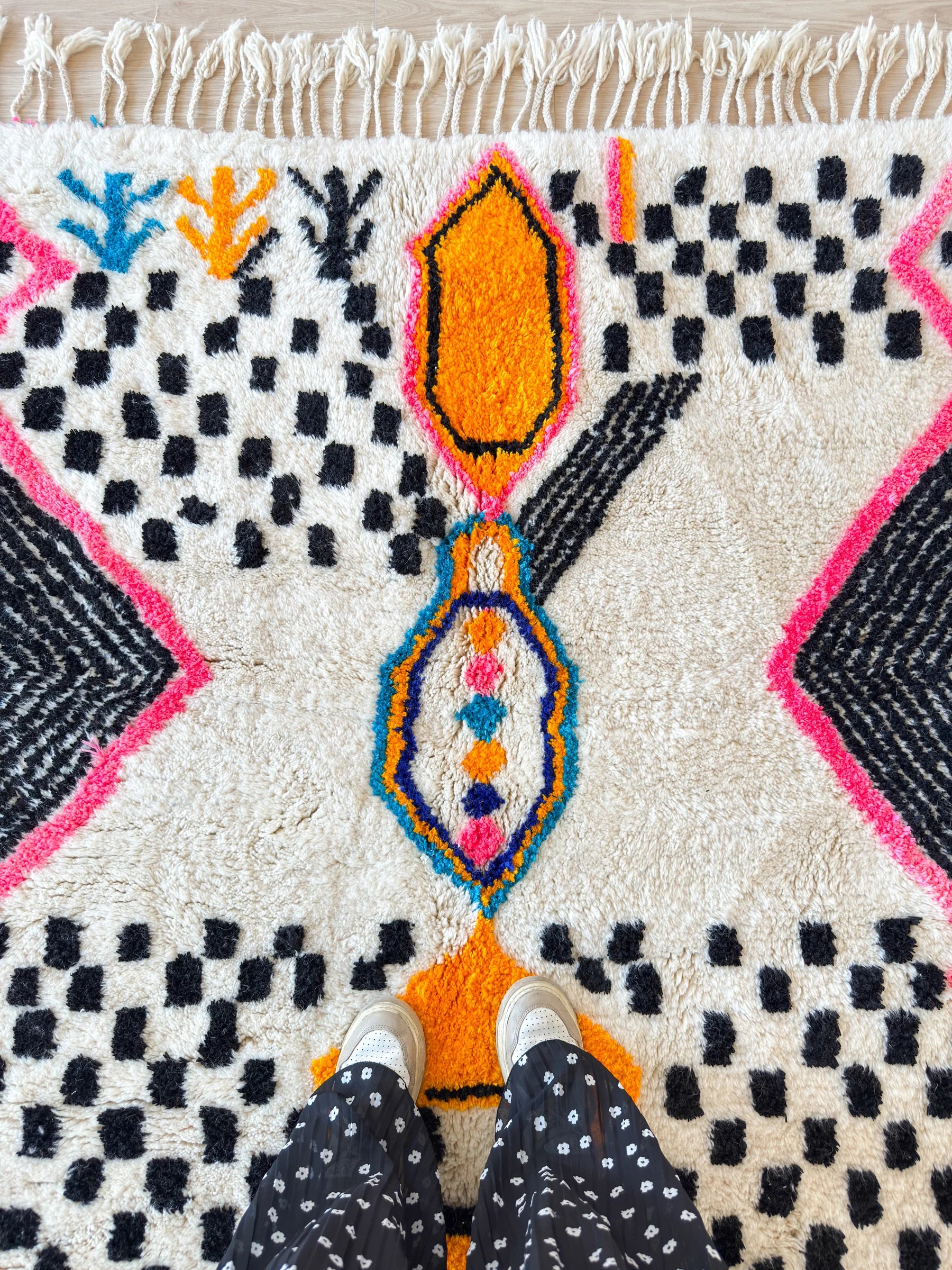 Tapis berbère coloré 153 x 231 cm - n°2538