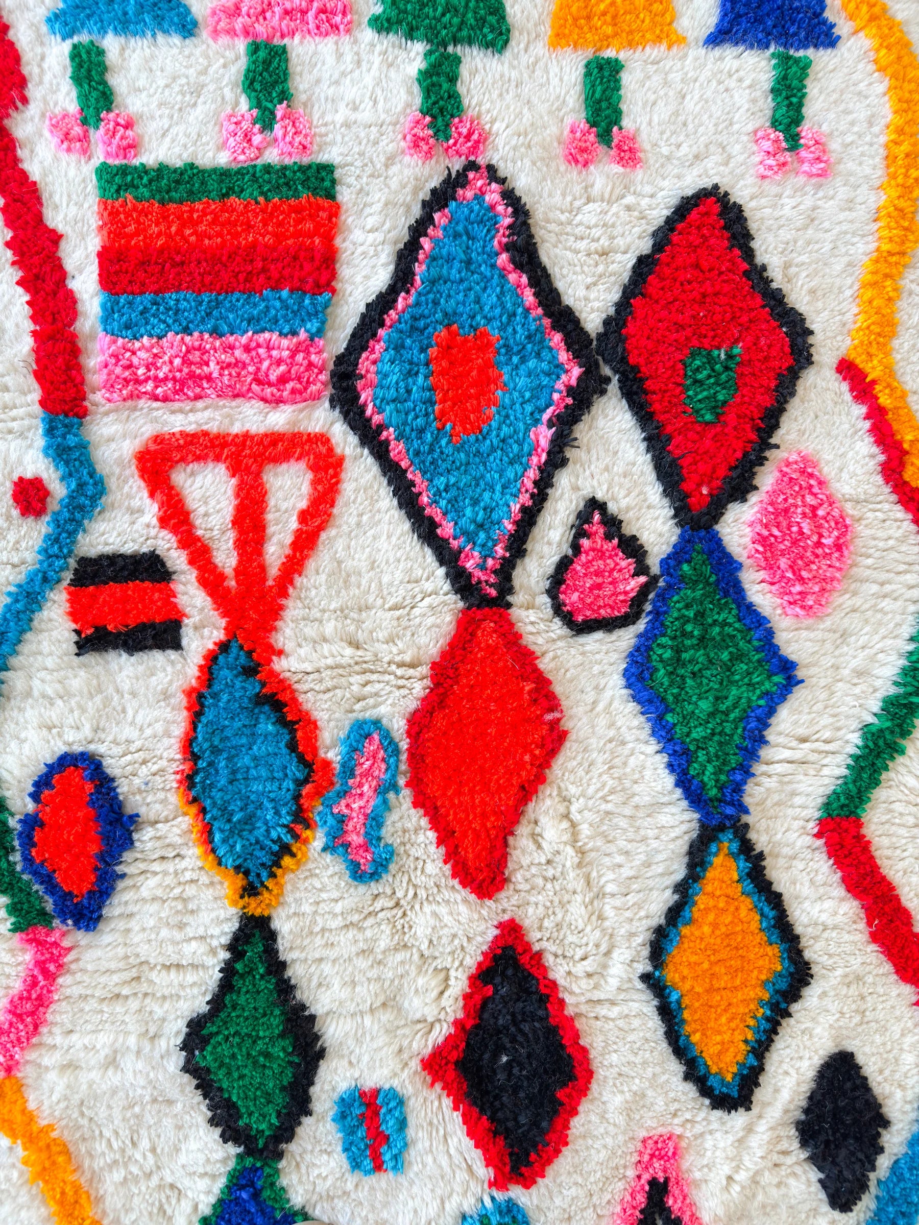 Tapis berbère coloré 97 x 163 cm - n°2555