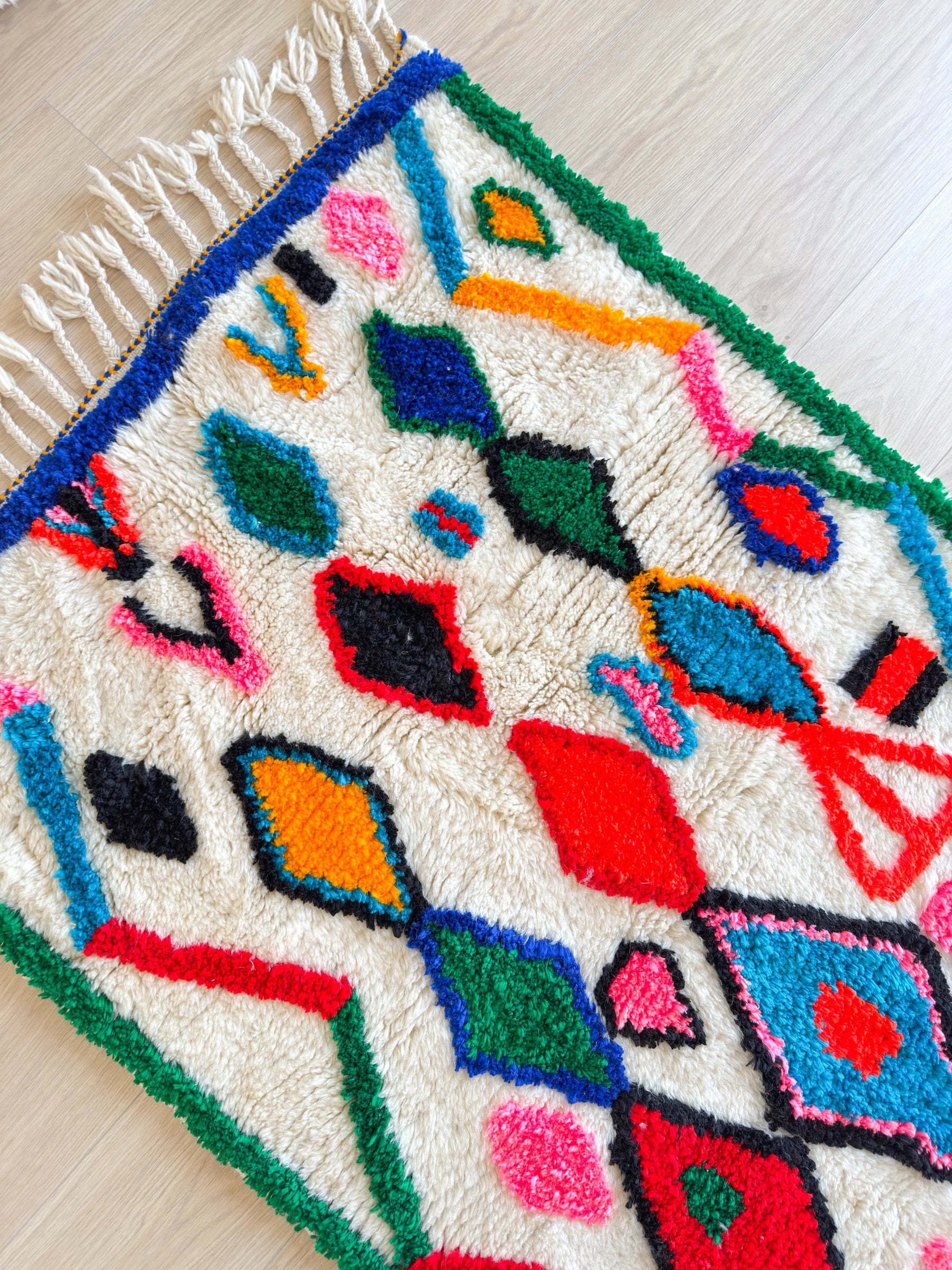 Tapis berbère coloré 97 x 163 cm - n°2555