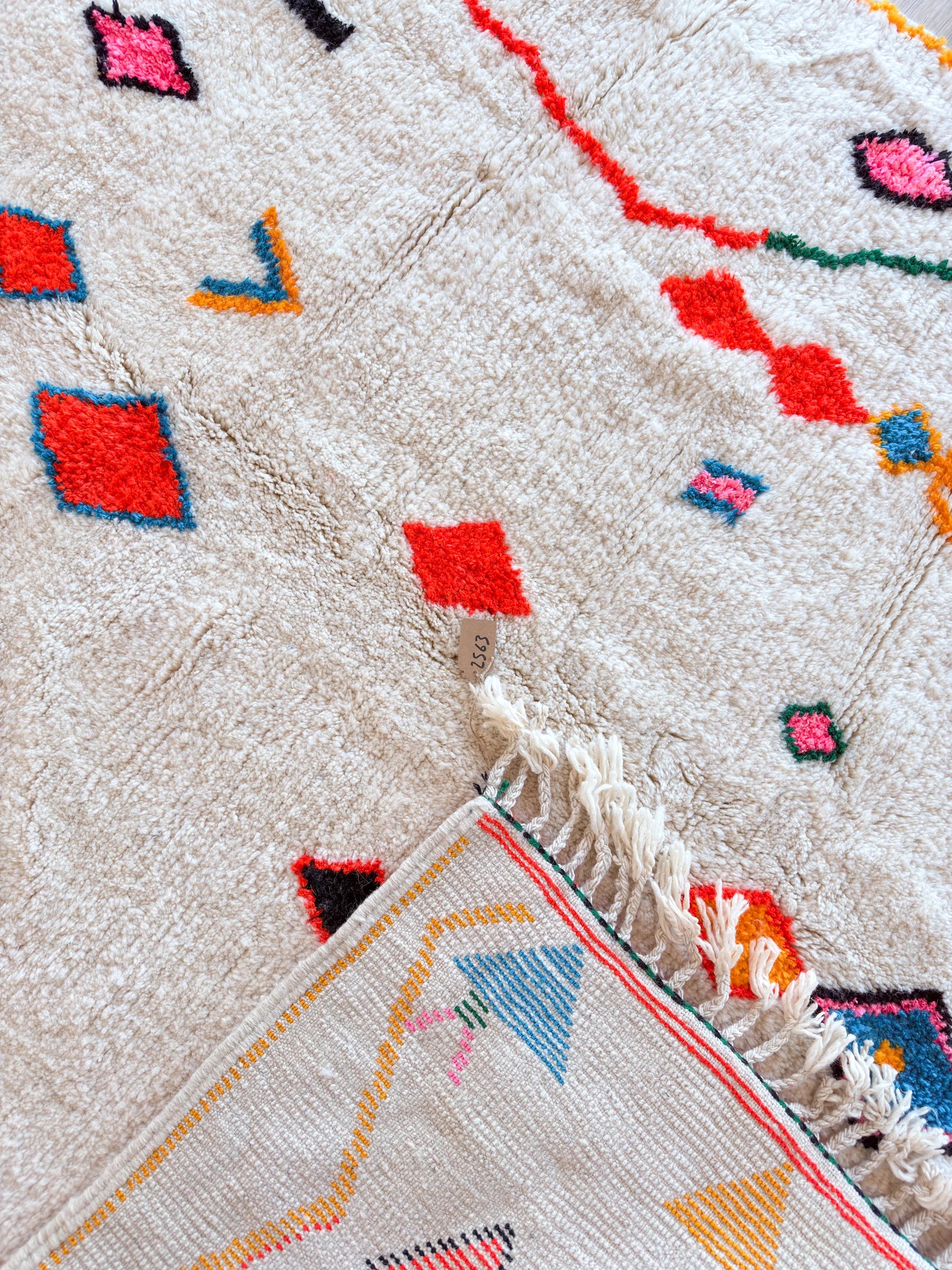 Tapis berbère coloré 206 x 330 cm - n°2563