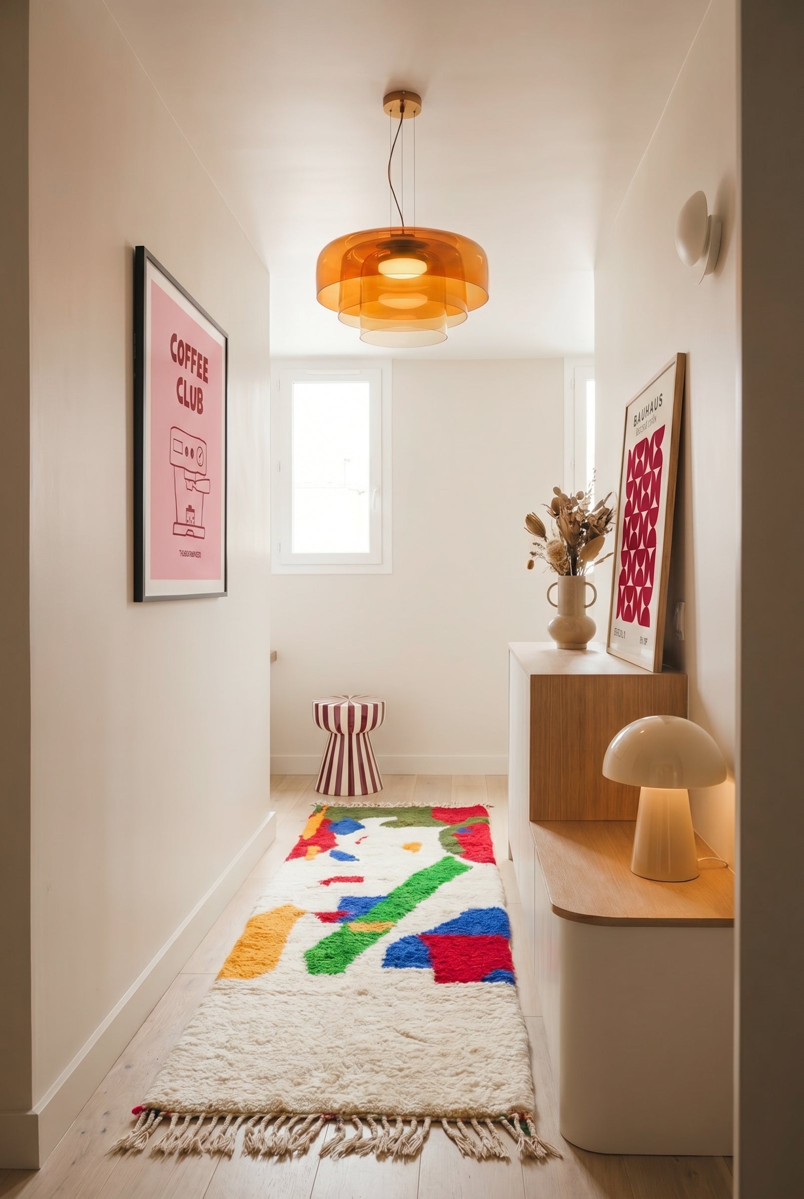 Tapis berbère de couloir coloré 81 x 260 cm - n°1286