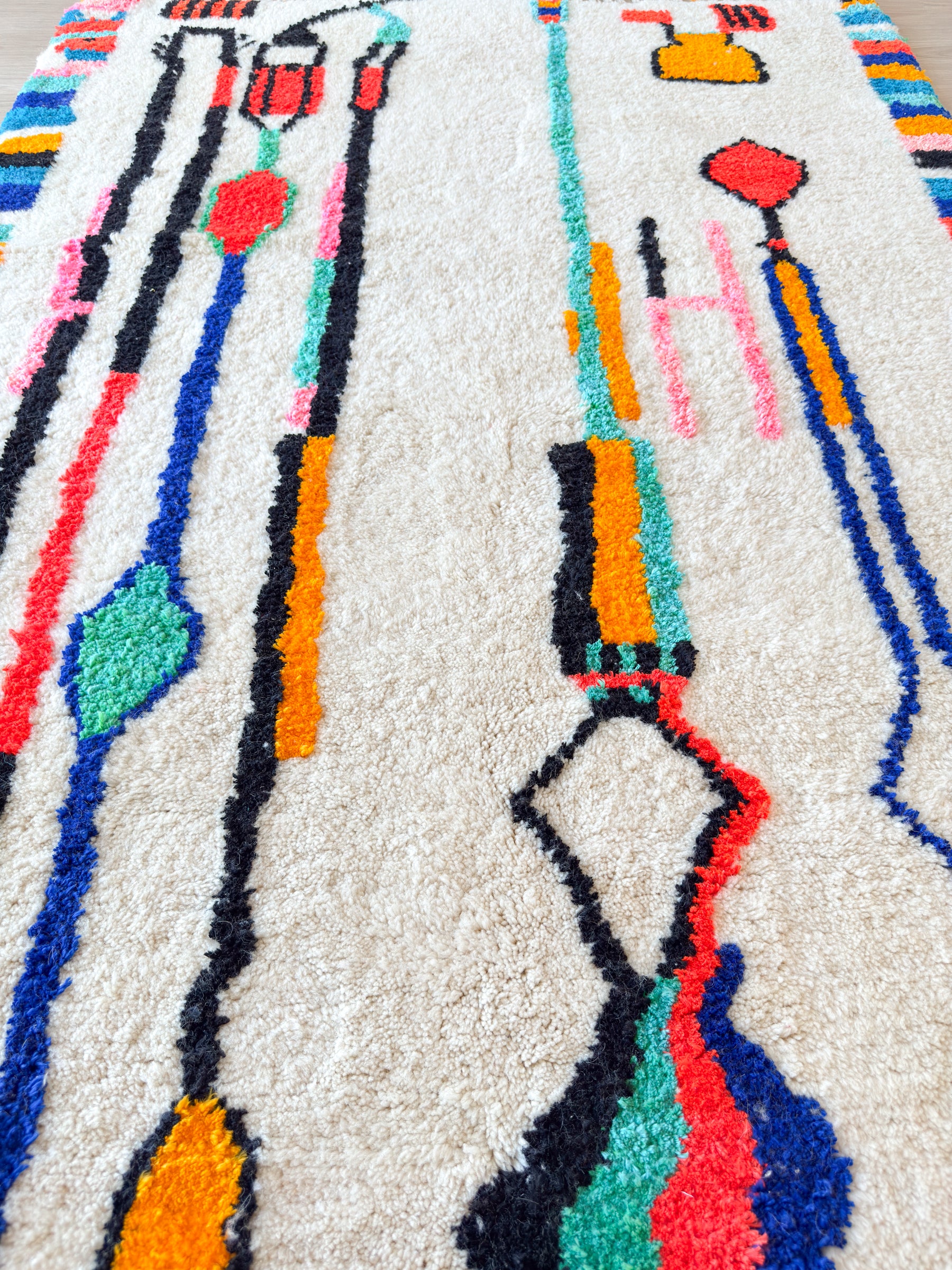 Tapis berbère coloré 155 x 277 cm - n°2579