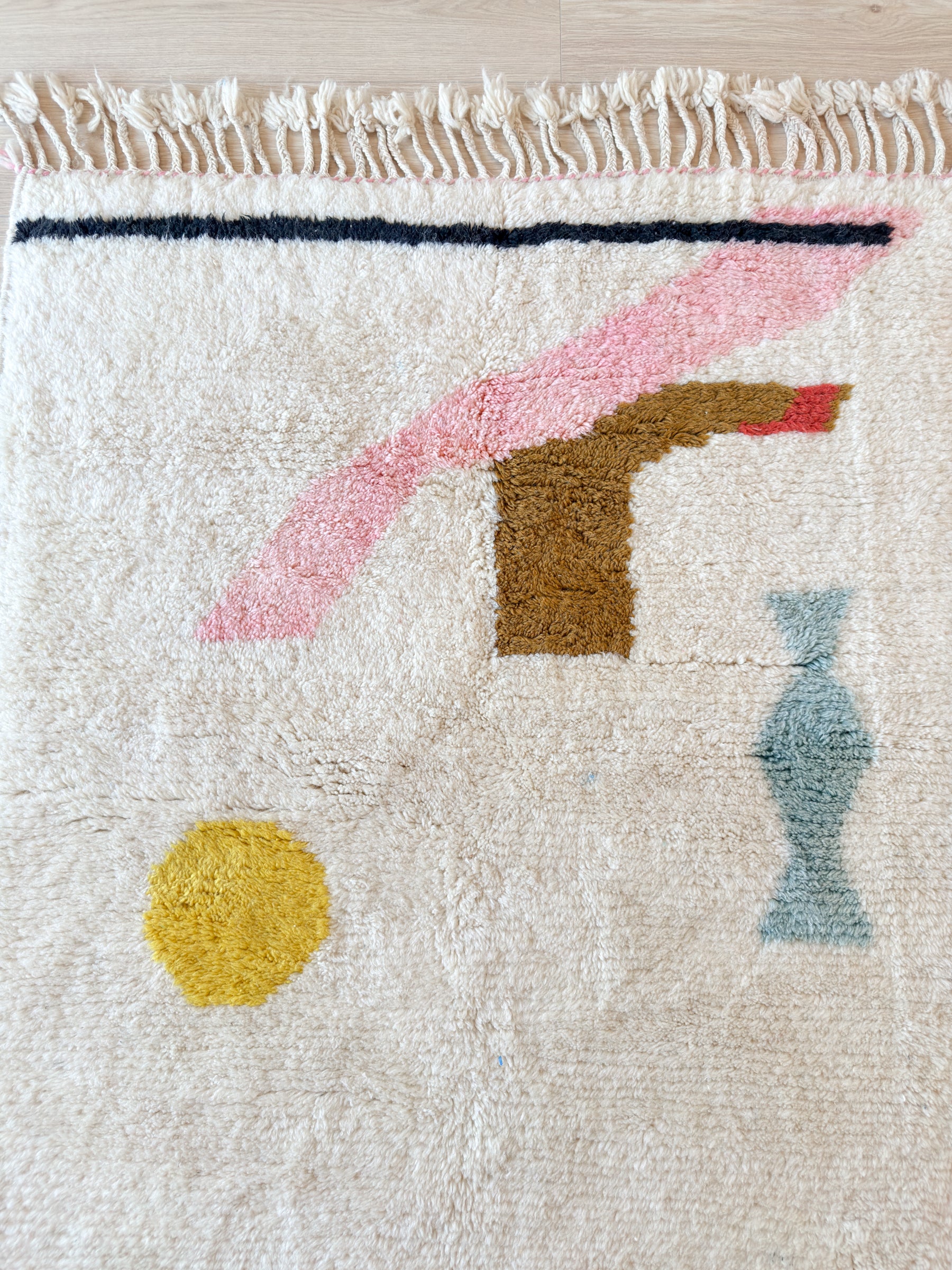 Tapis berbère coloré 123 x 197 cm - n°2582