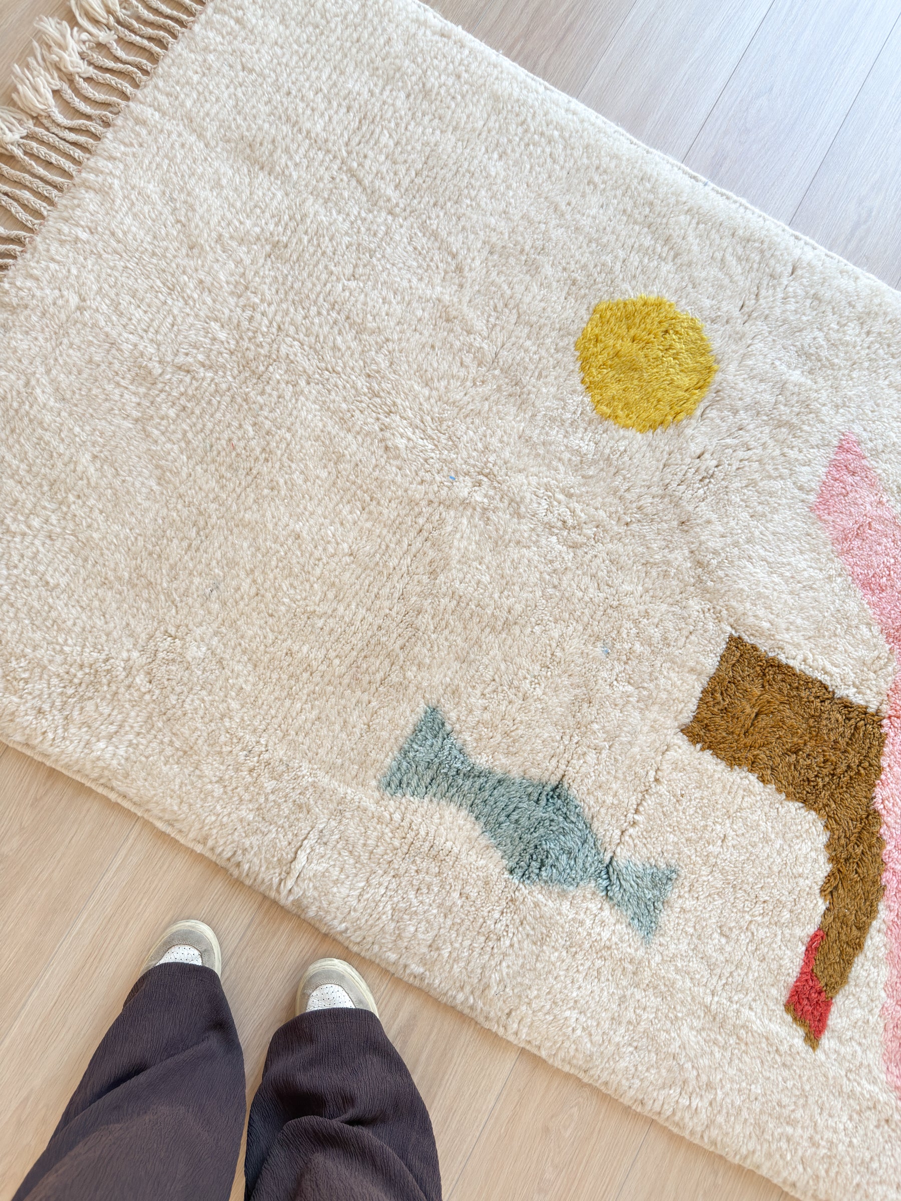 Tapis berbère coloré 123 x 197 cm - n°2582