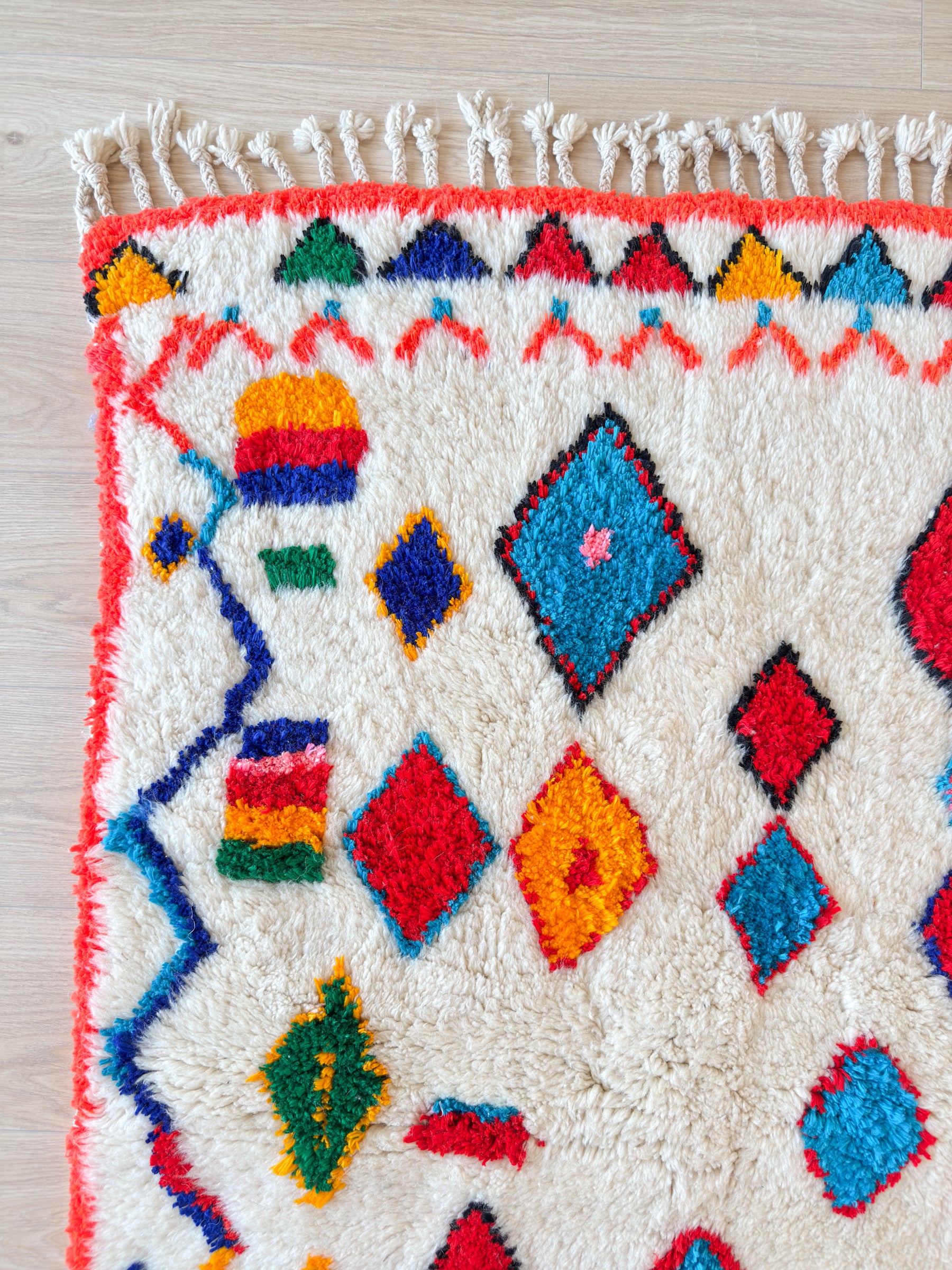 Tapis berbère coloré 104 x 176 cm - n°2597