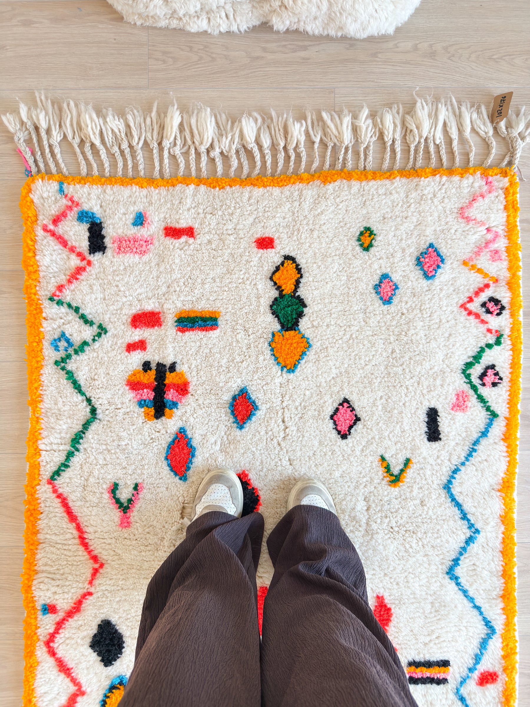 Tapis berbère coloré 102 x 176 cm - n°2585