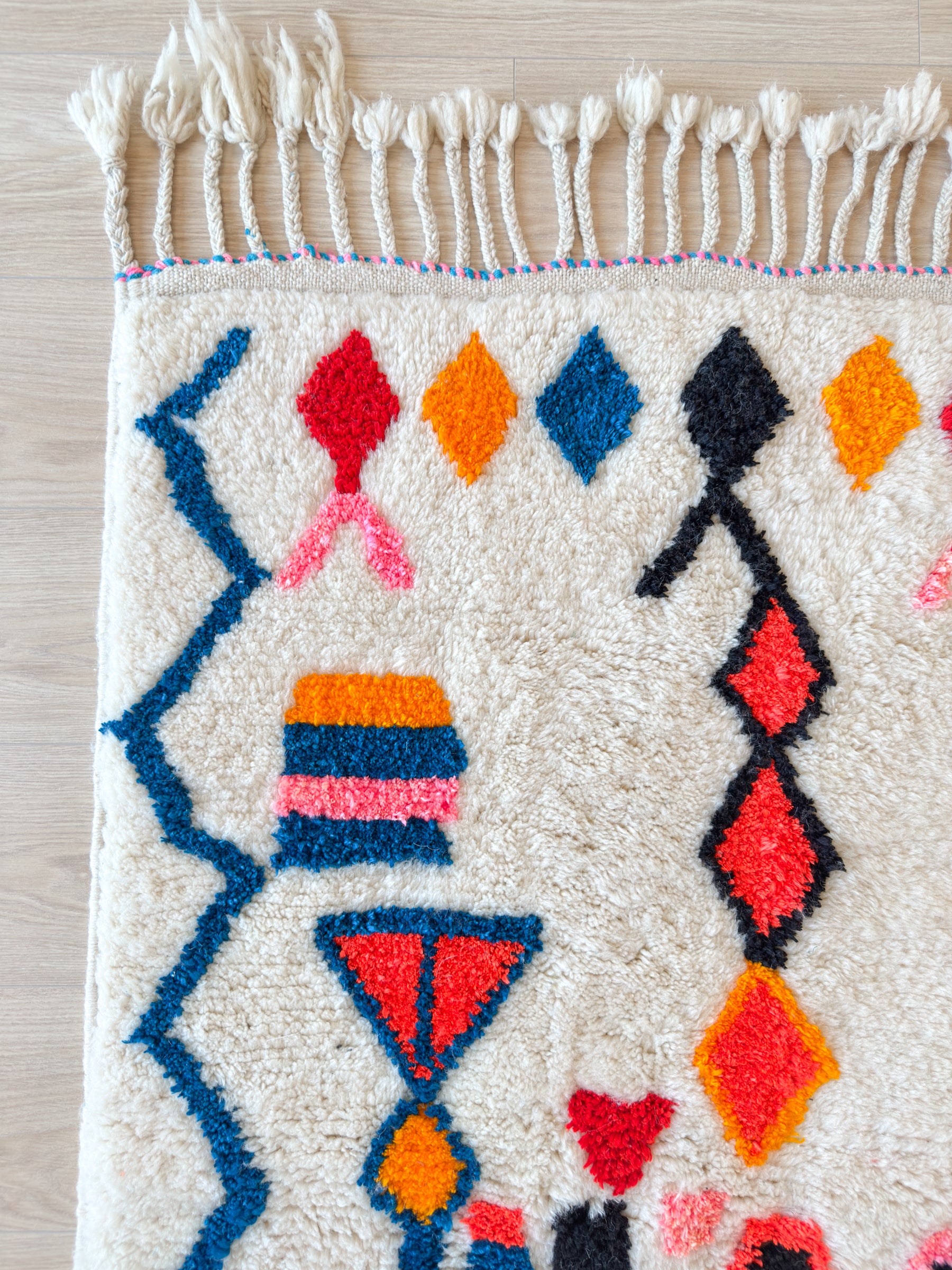 Tapis berbère coloré 99 x 177 cm - n°2576