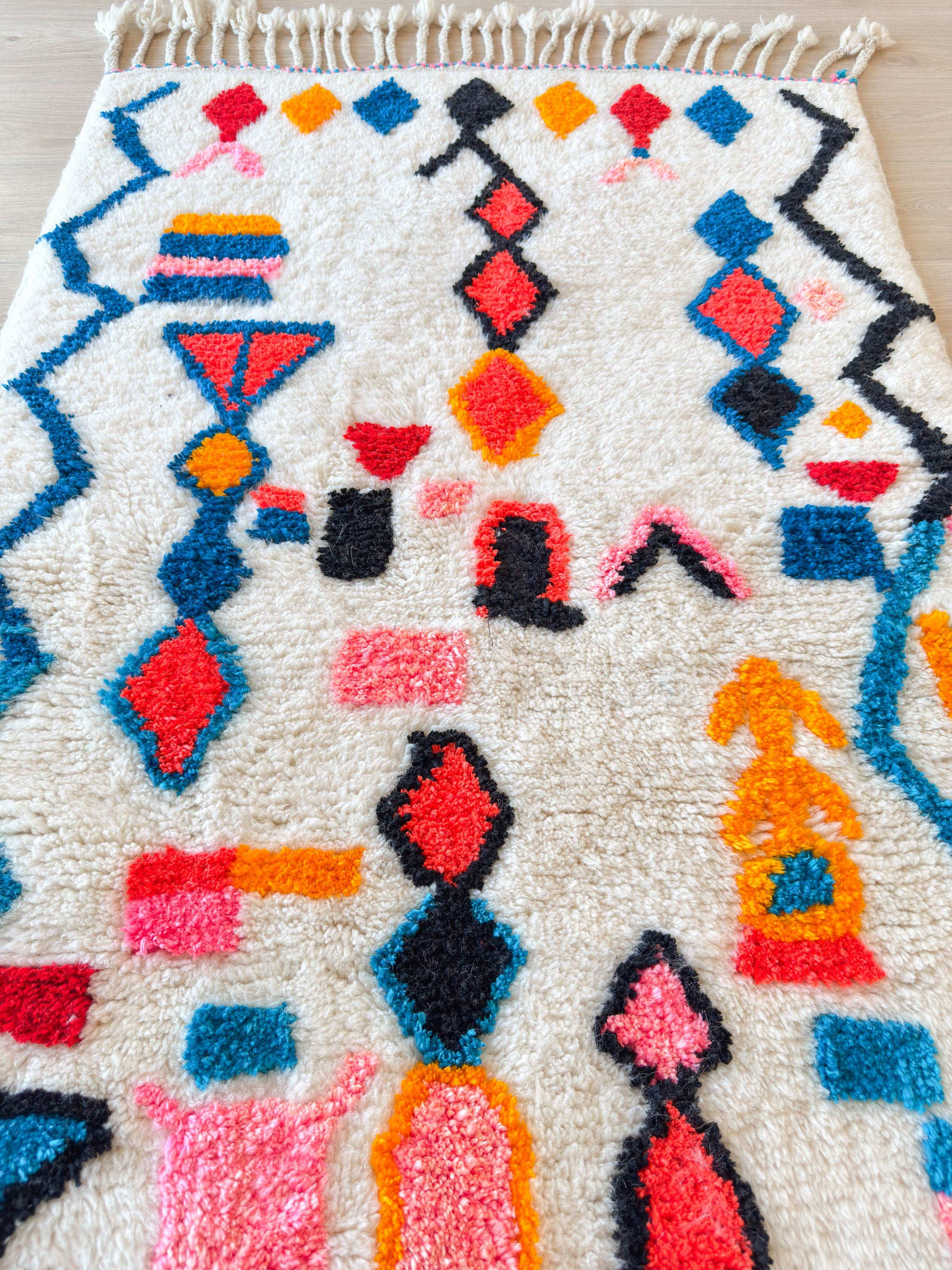 Tapis berbère coloré 99 x 177 cm - n°2576