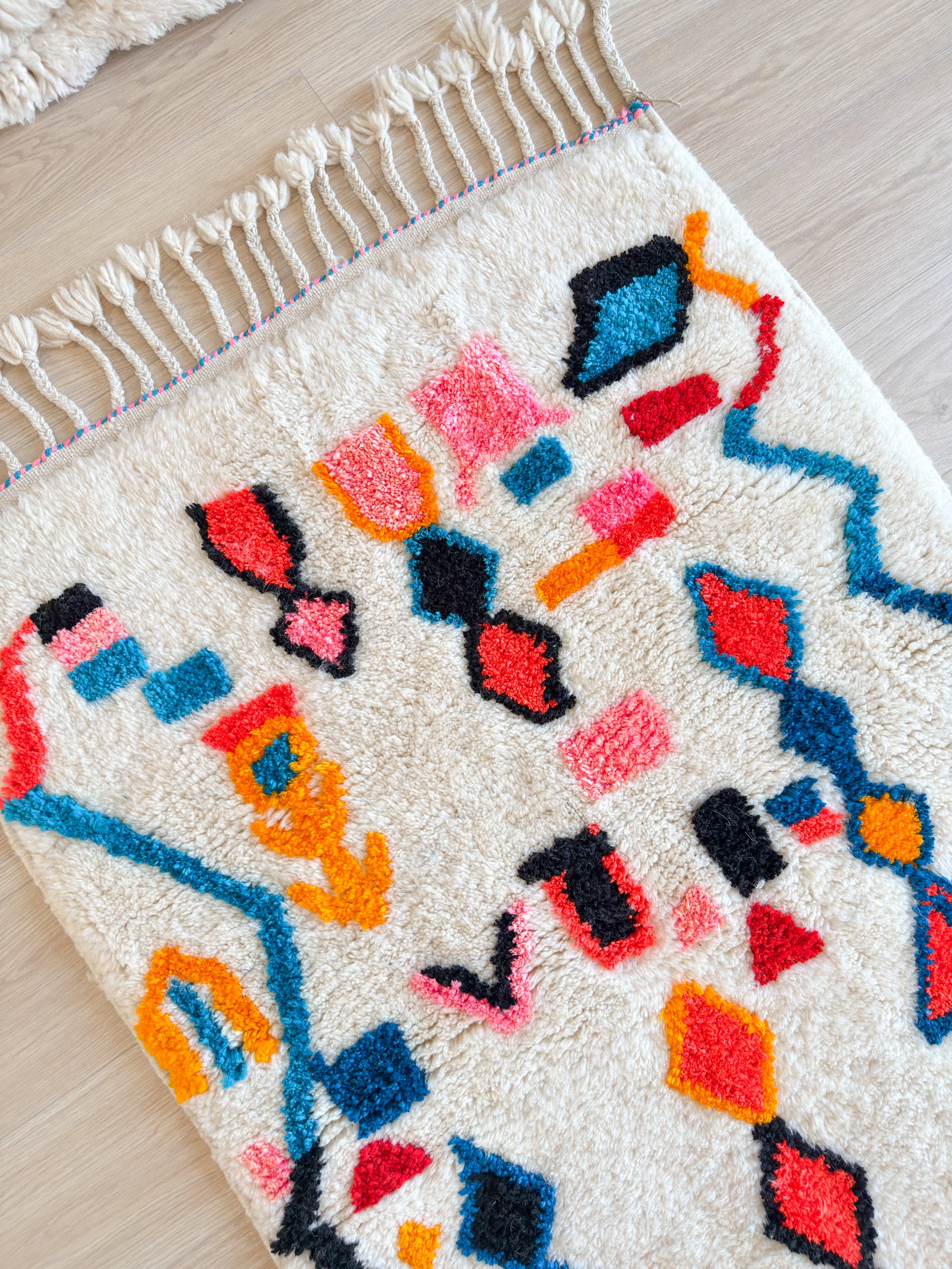 Tapis berbère coloré 99 x 177 cm - n°2576