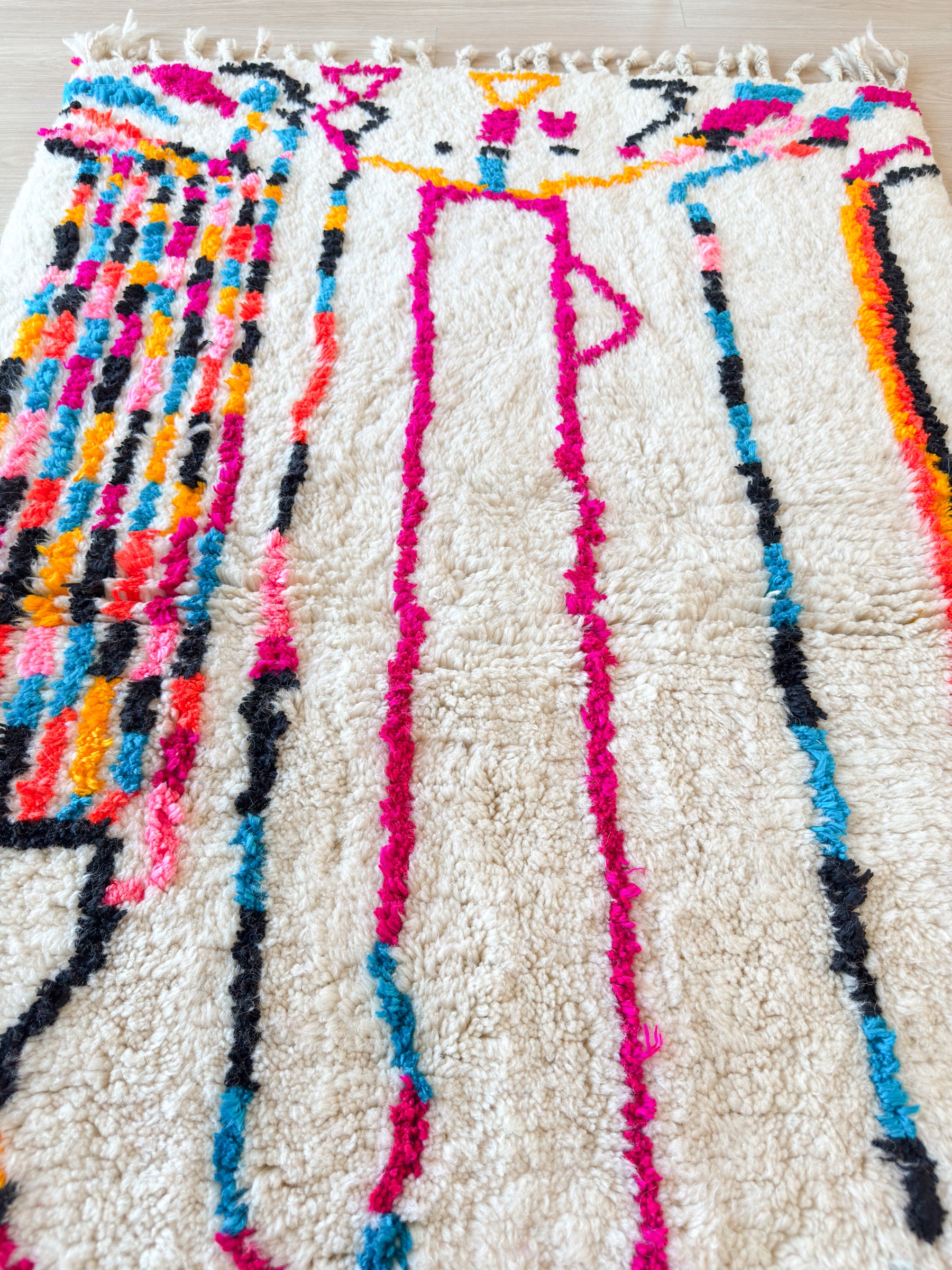 Tapis berbère coloré 107 x 173 cm - n°2602