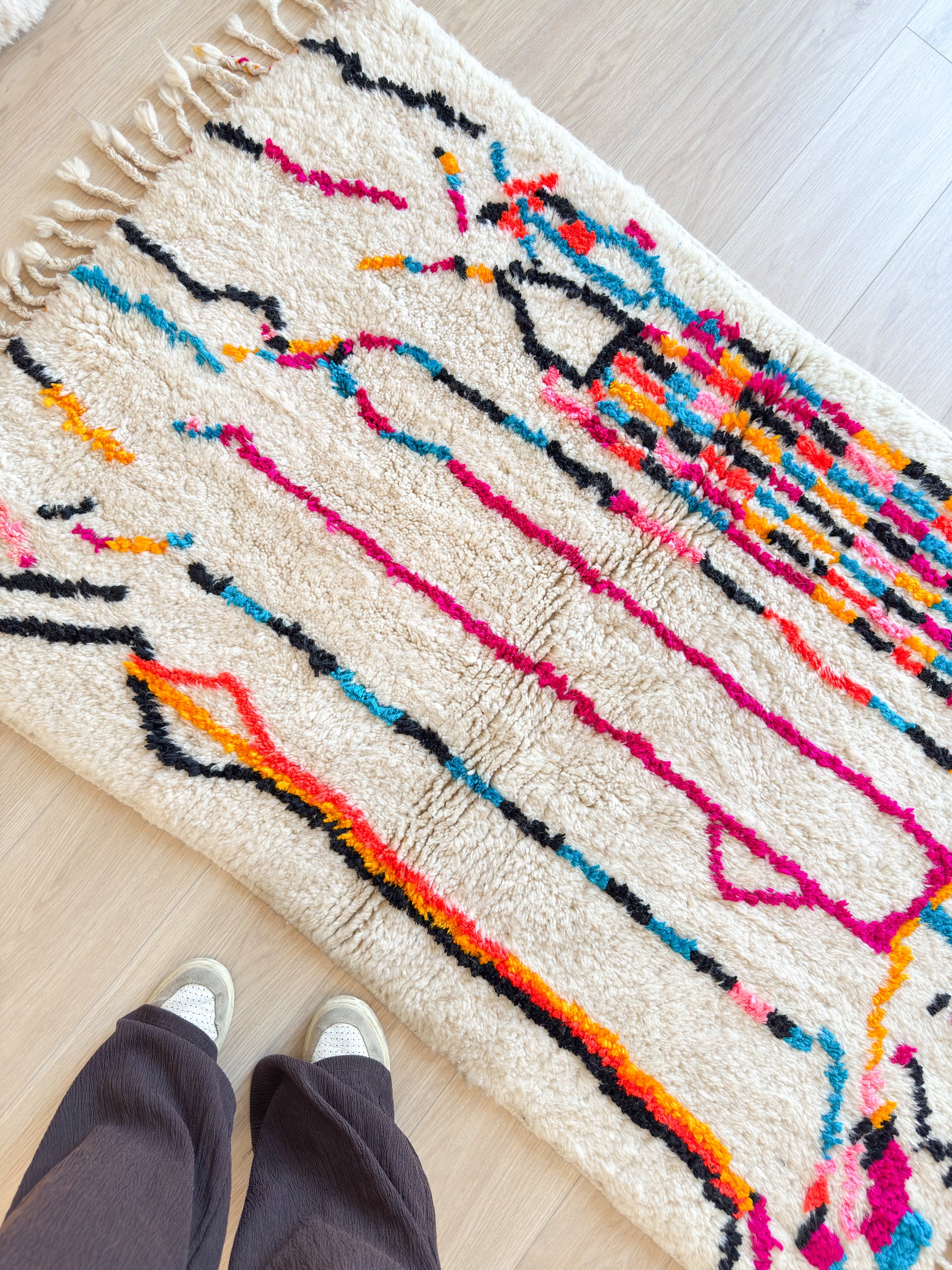 Tapis berbère coloré 107 x 173 cm - n°2602