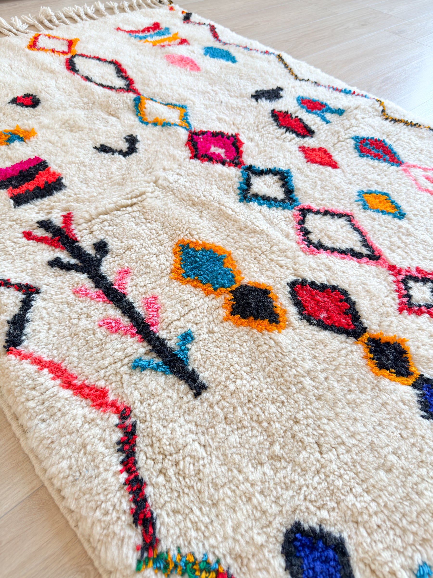 Tapis berbère coloré 109 x 178 cm - n°2577