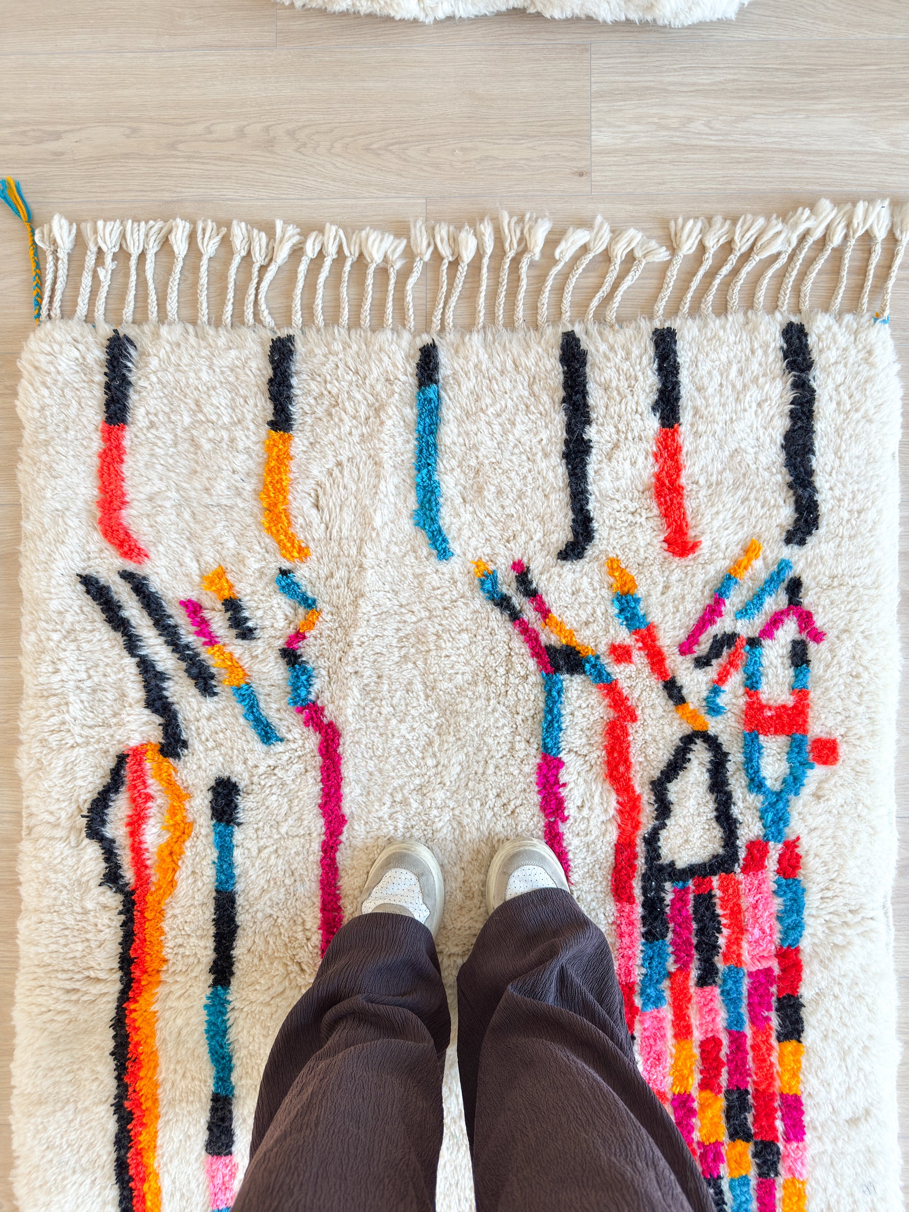 Tapis berbère coloré 108 x 177 cm - n°2609