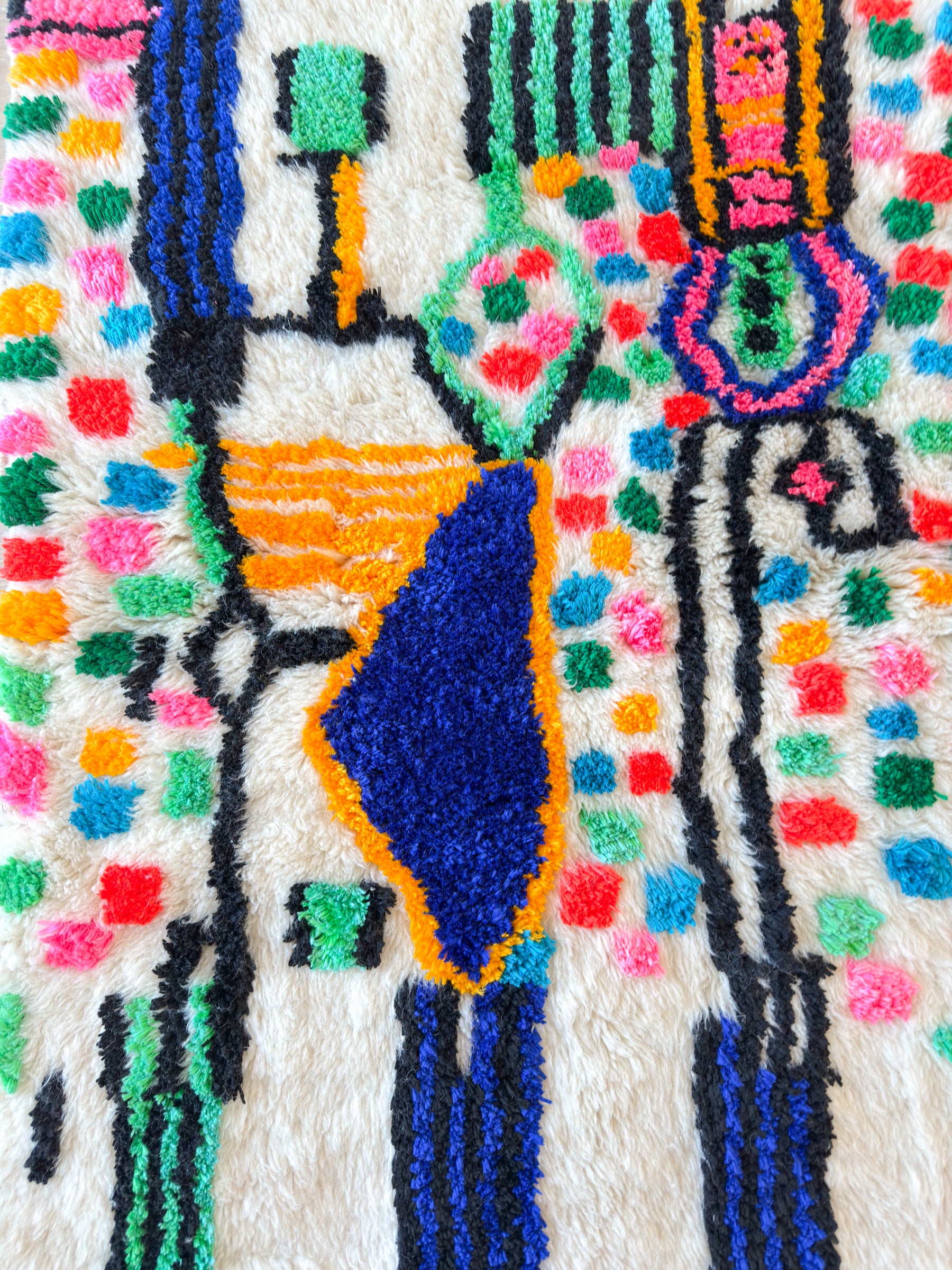 Tapis berbère coloré 93 x 166 cm - n°2607
