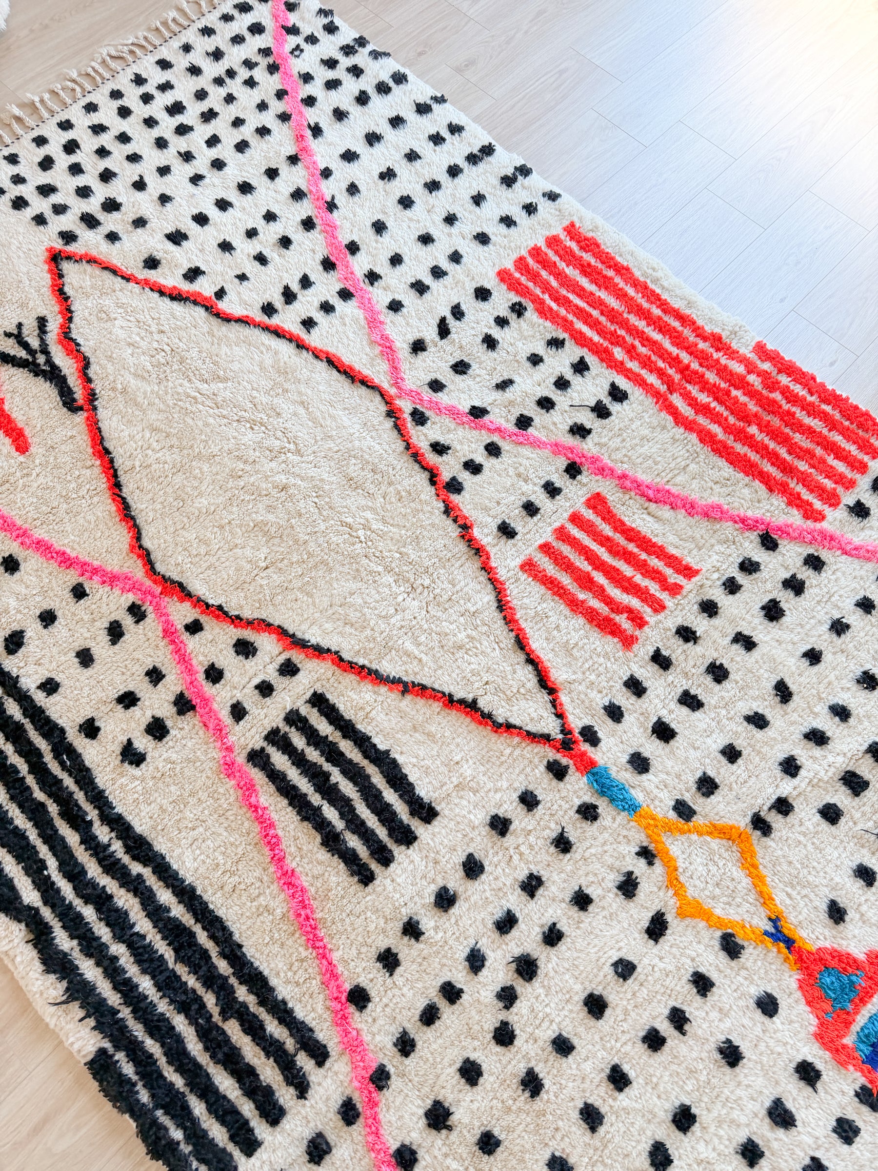 Tapis berbère coloré 200 x 314 cm - n°2600