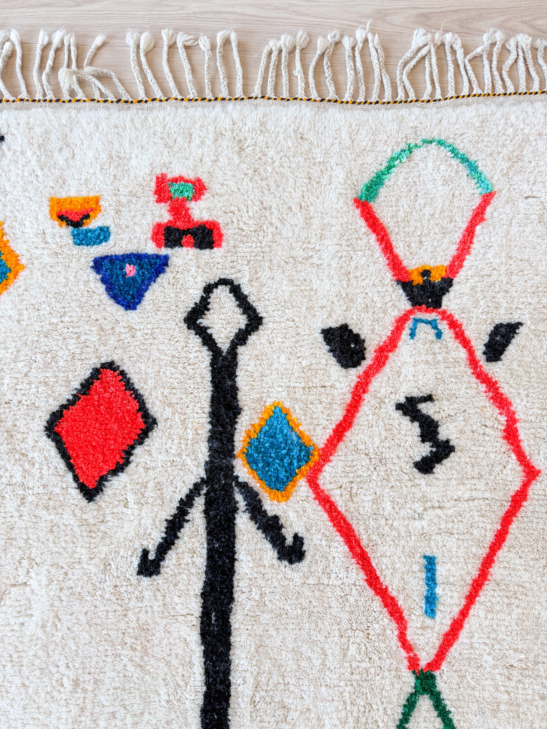 Tapis berbère coloré 159 x 302 cm - n°2583